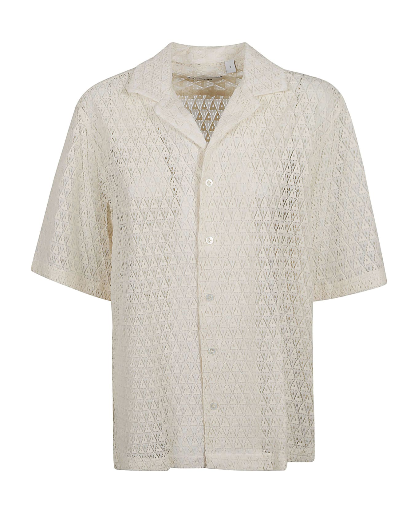 Lardini Monogram See-thorugh Shirt - Off-White シャツ