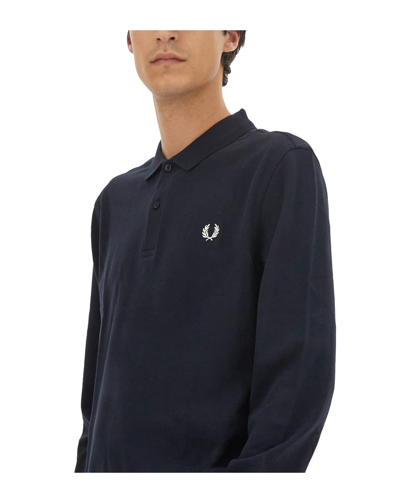 Fred Perry Polo With Logo - BLU