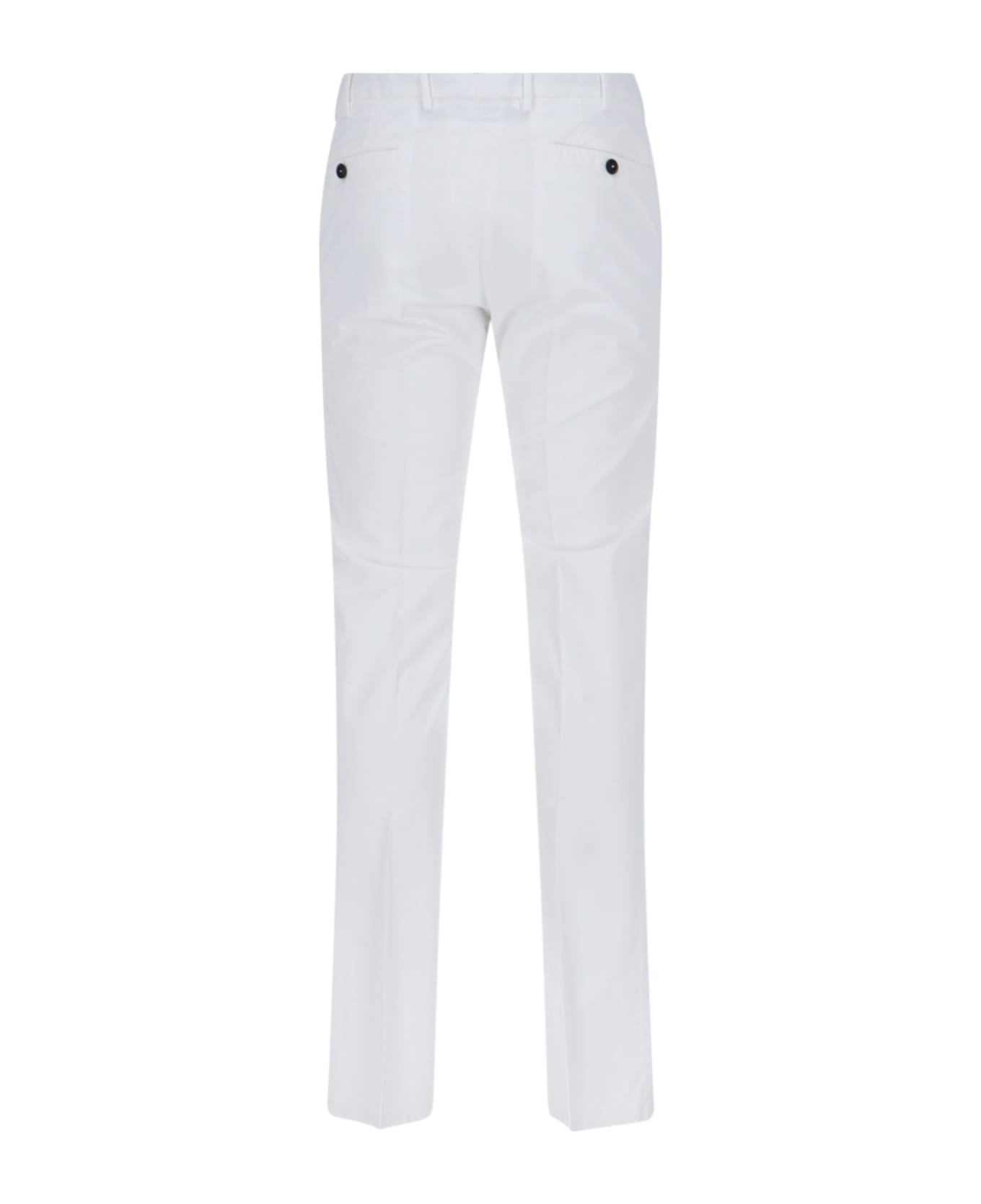 PT Torino Straight Trousers - White ボトムス