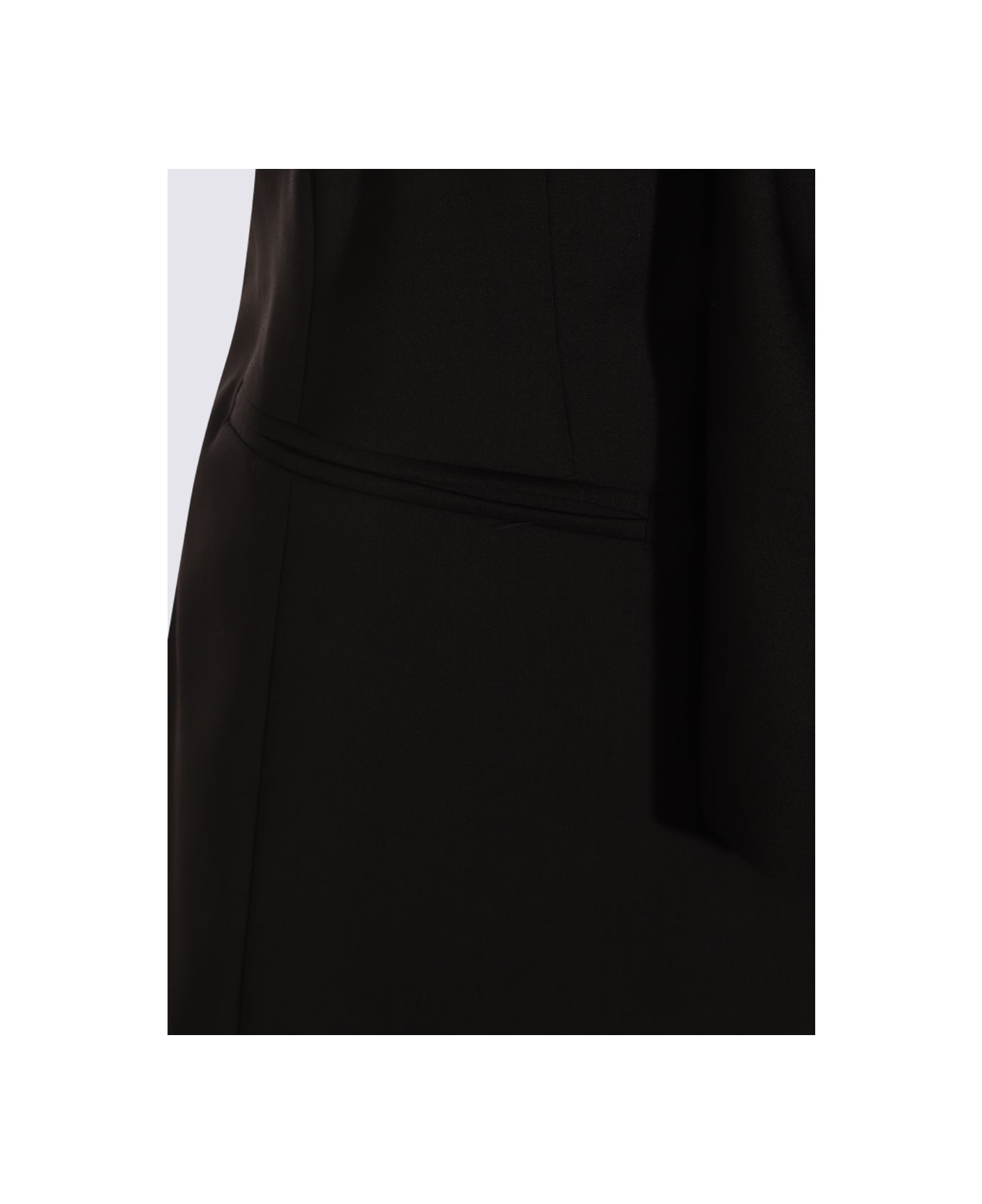 Max Mara Black Wool Top - Black