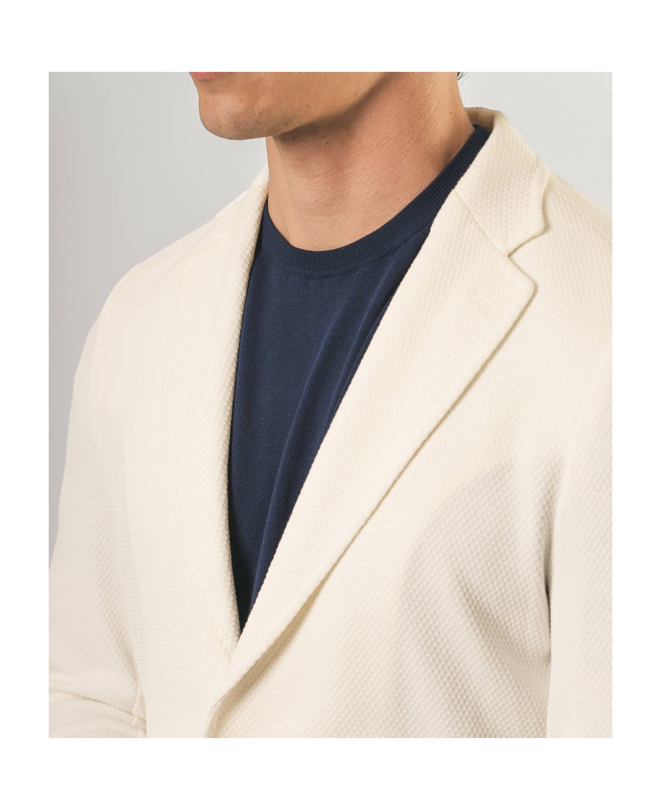 Larusmiani Sporty Cotton Blazer Muscat Blazer - White