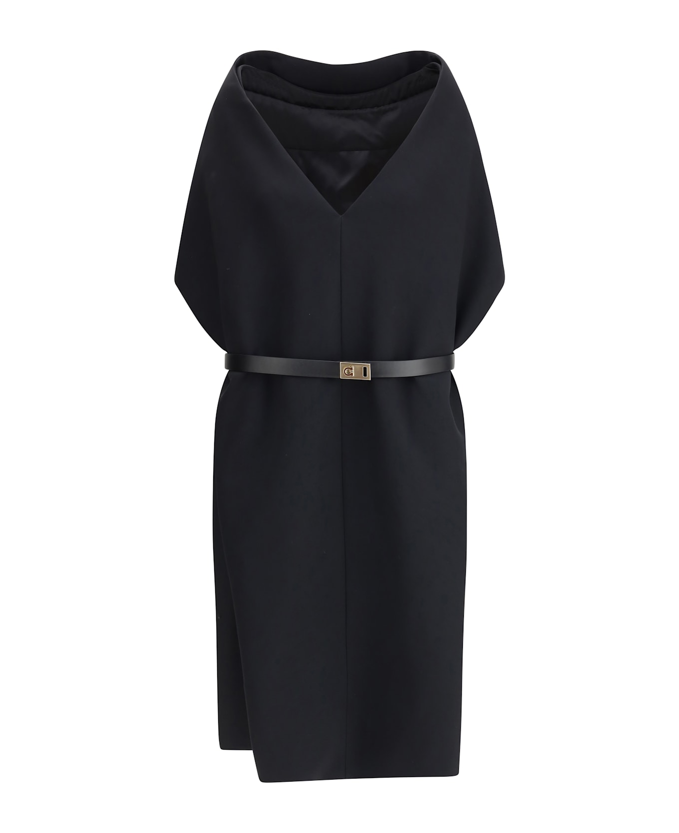 Ferragamo Belted Midi Dress
