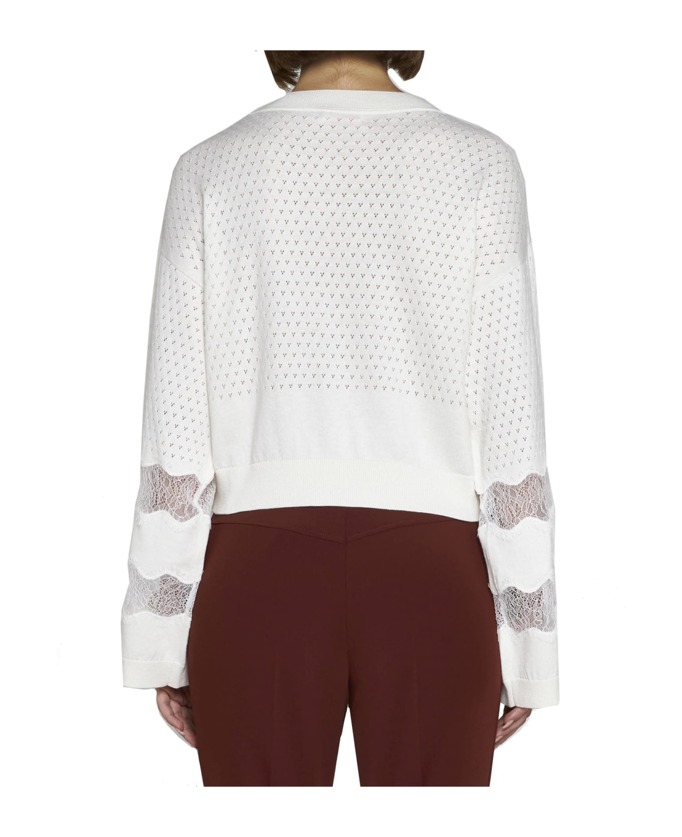 See by Chloé Cotton And Cashmere Pullover - White