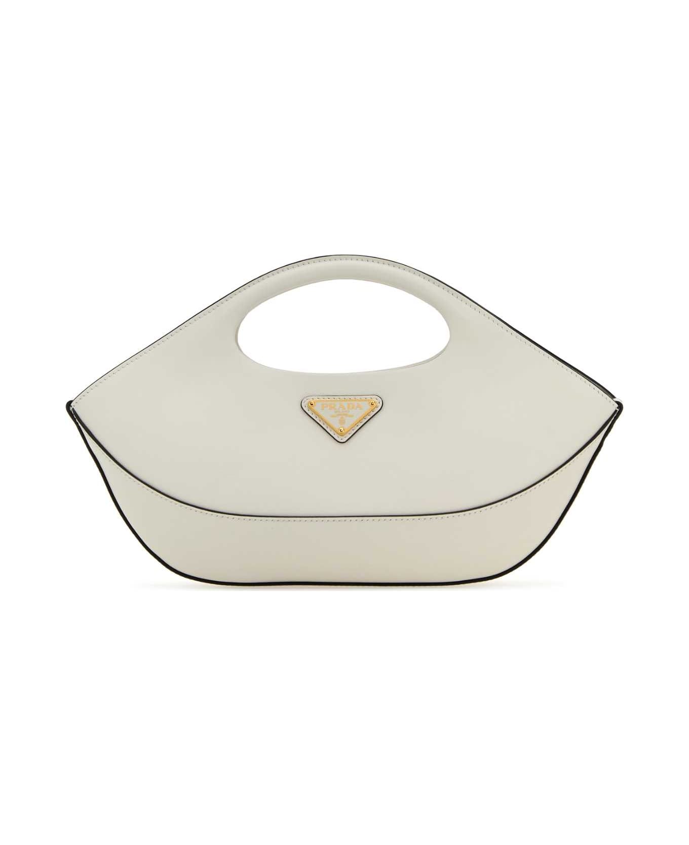 Prada White Leather Handbag - BIANCON
