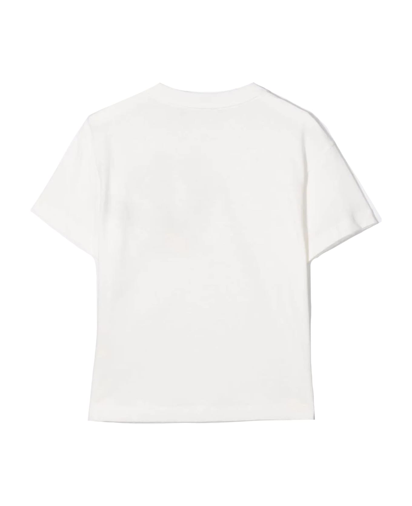Fendi White Jersey Junior T-shirt - Gesso