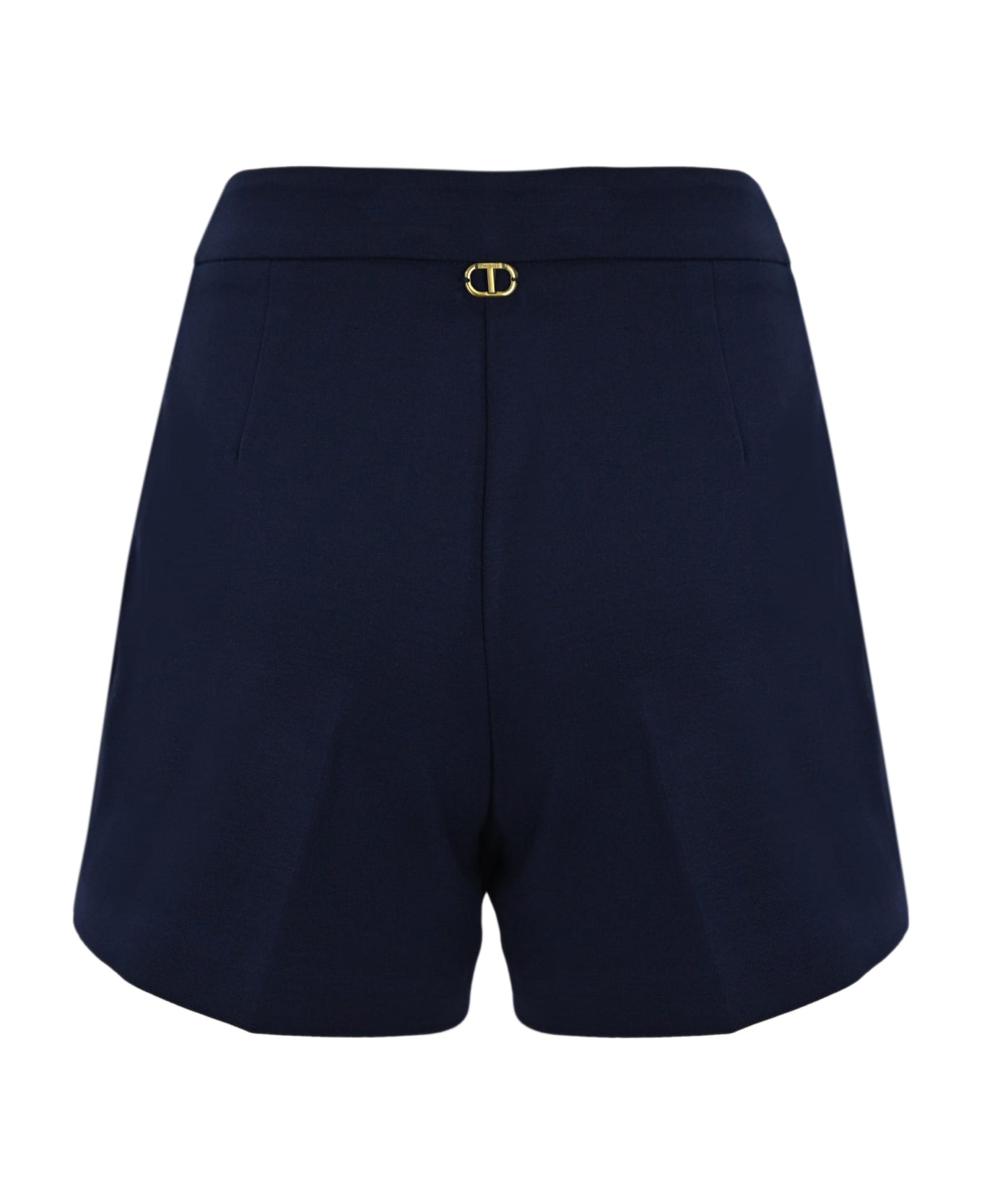 TwinSet Oval T Button Shorts - MID BLU ショートパンツ