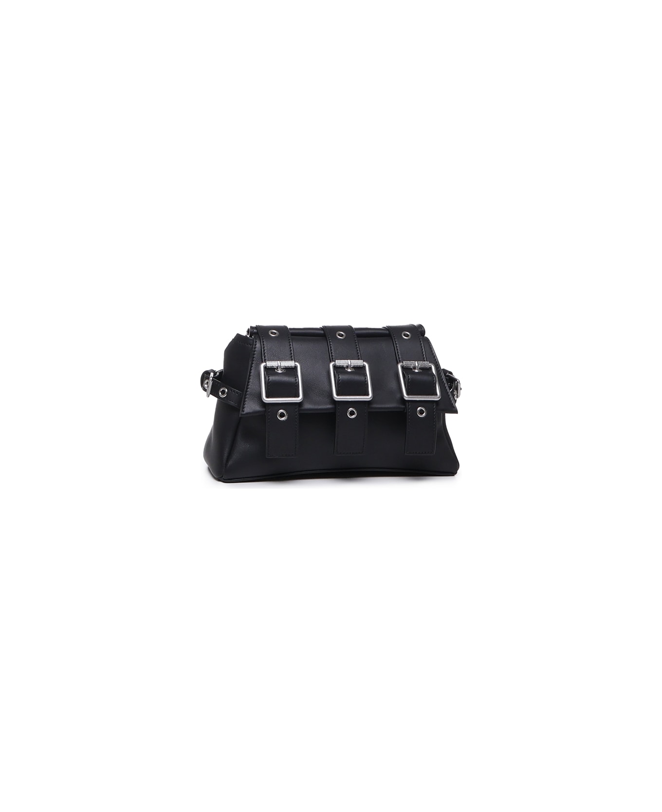 Biasia Shoulder Bag Ysk008 In Cowskin - Black