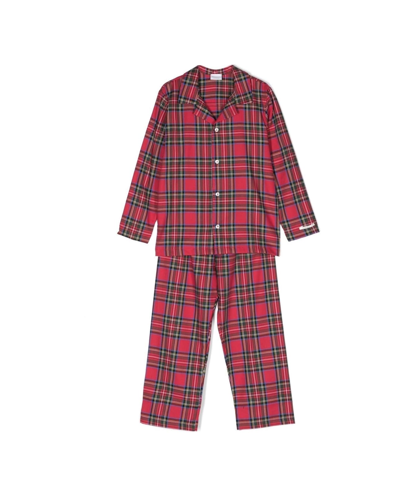 La Perla Tartan Long-sleeve Pyjamas - Red
