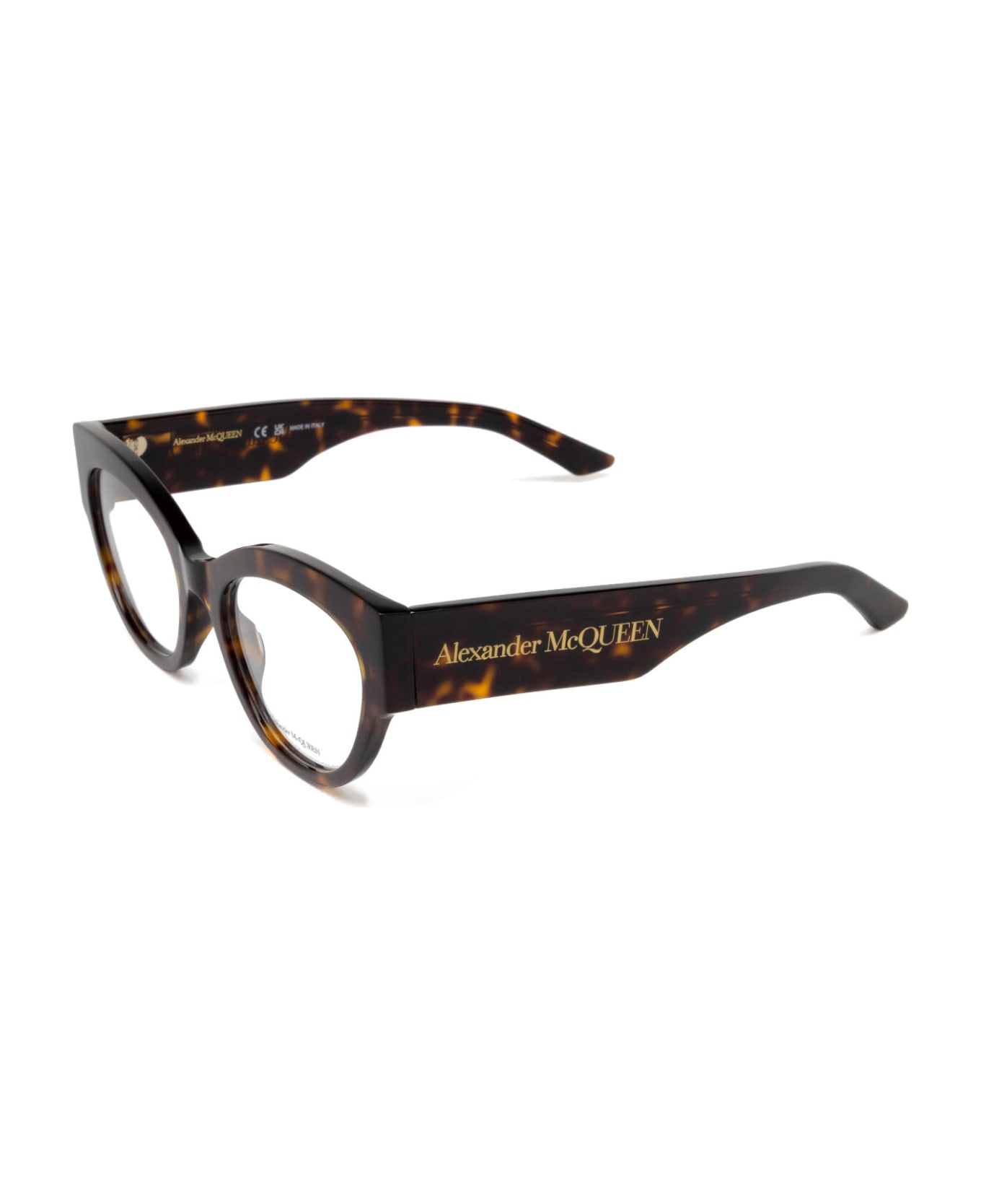 Alexander McQueen Eyewear Am0435o Havana Glasses - Havana アイウェア