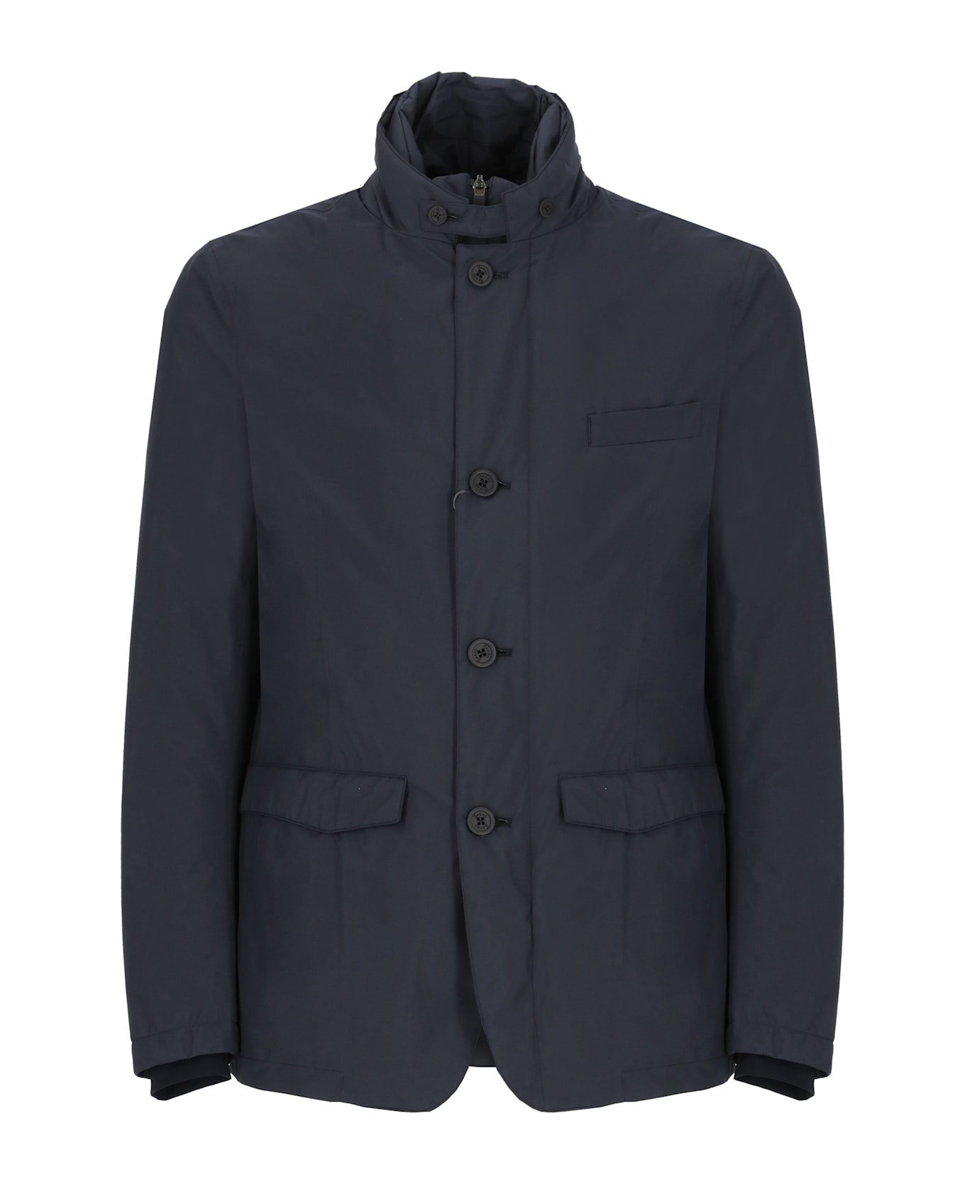 Herno 2-layered Blazer With Gore-tex Membrane - Blue