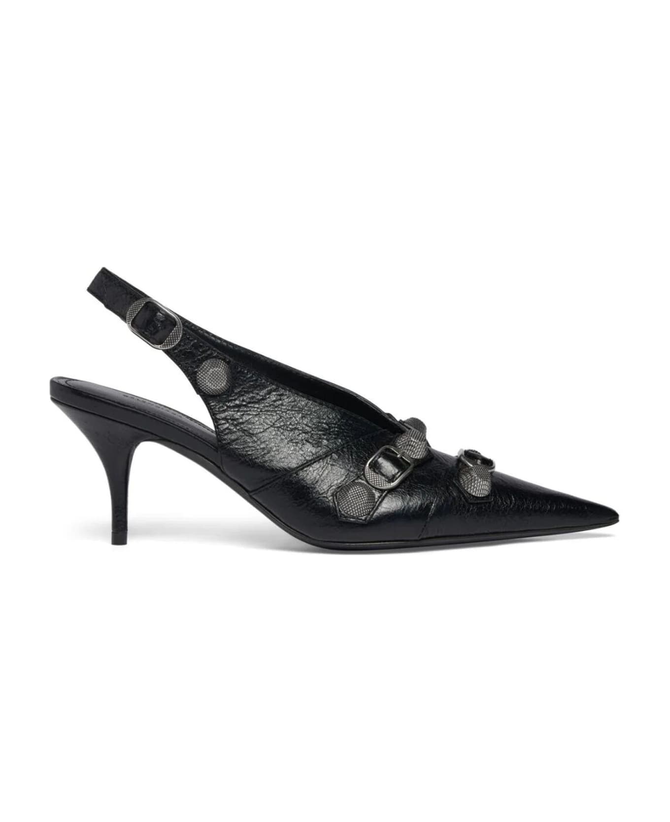 Balenciaga Cagole Slingback Pumps - Black ハイヒール