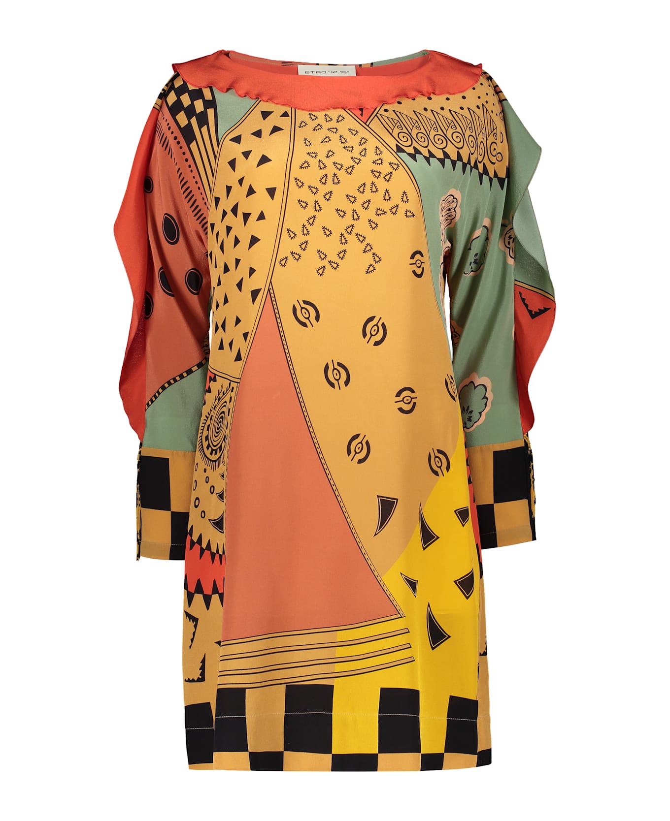 Etro Jacquard Silk Dress - Multicolor