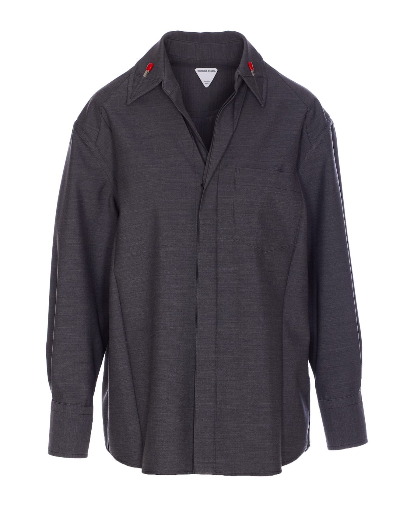 Bottega Veneta Light Wool Shirt - Grey