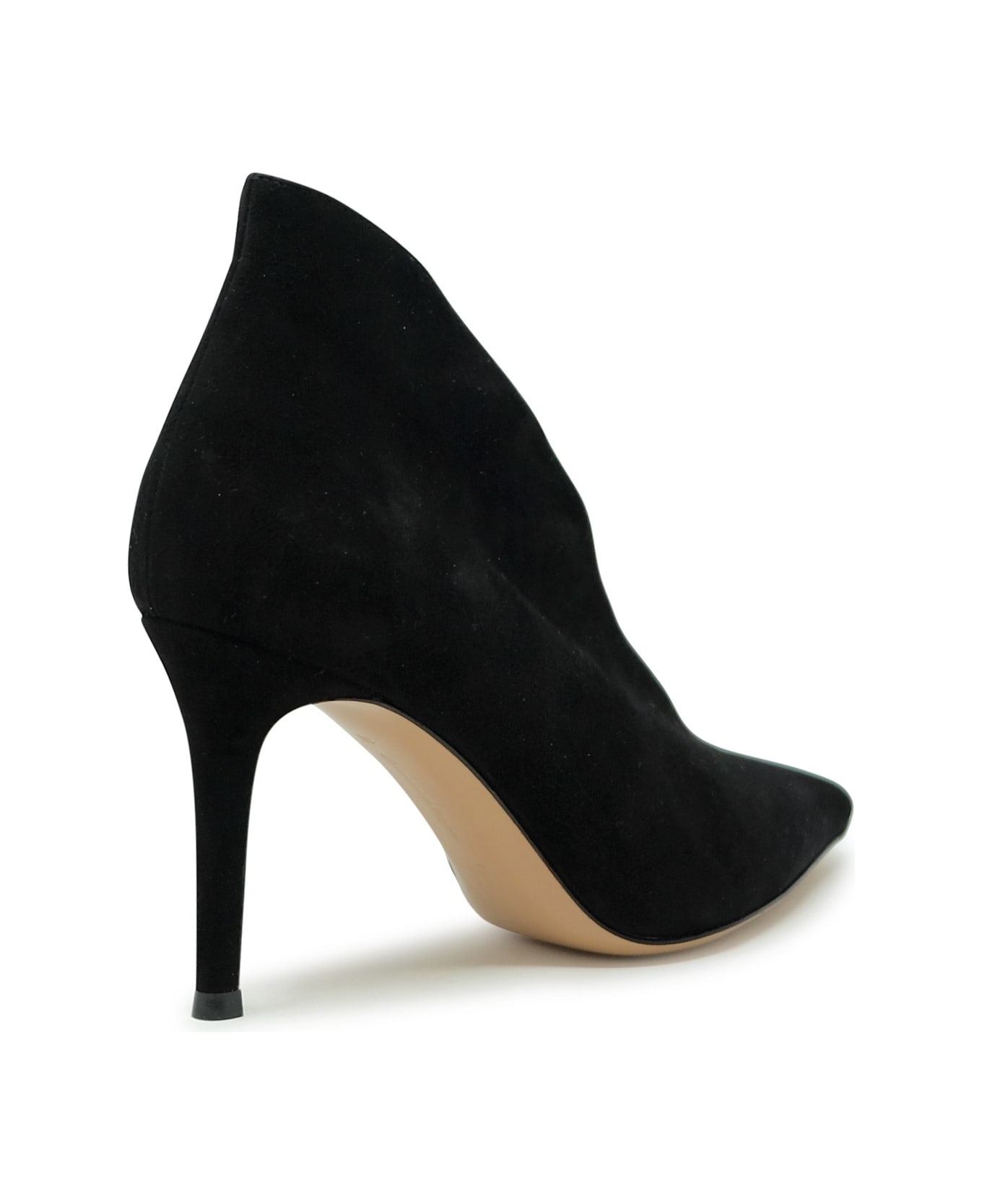 Gianvito Rossi Black Suede Ankle Boots - BLACK
