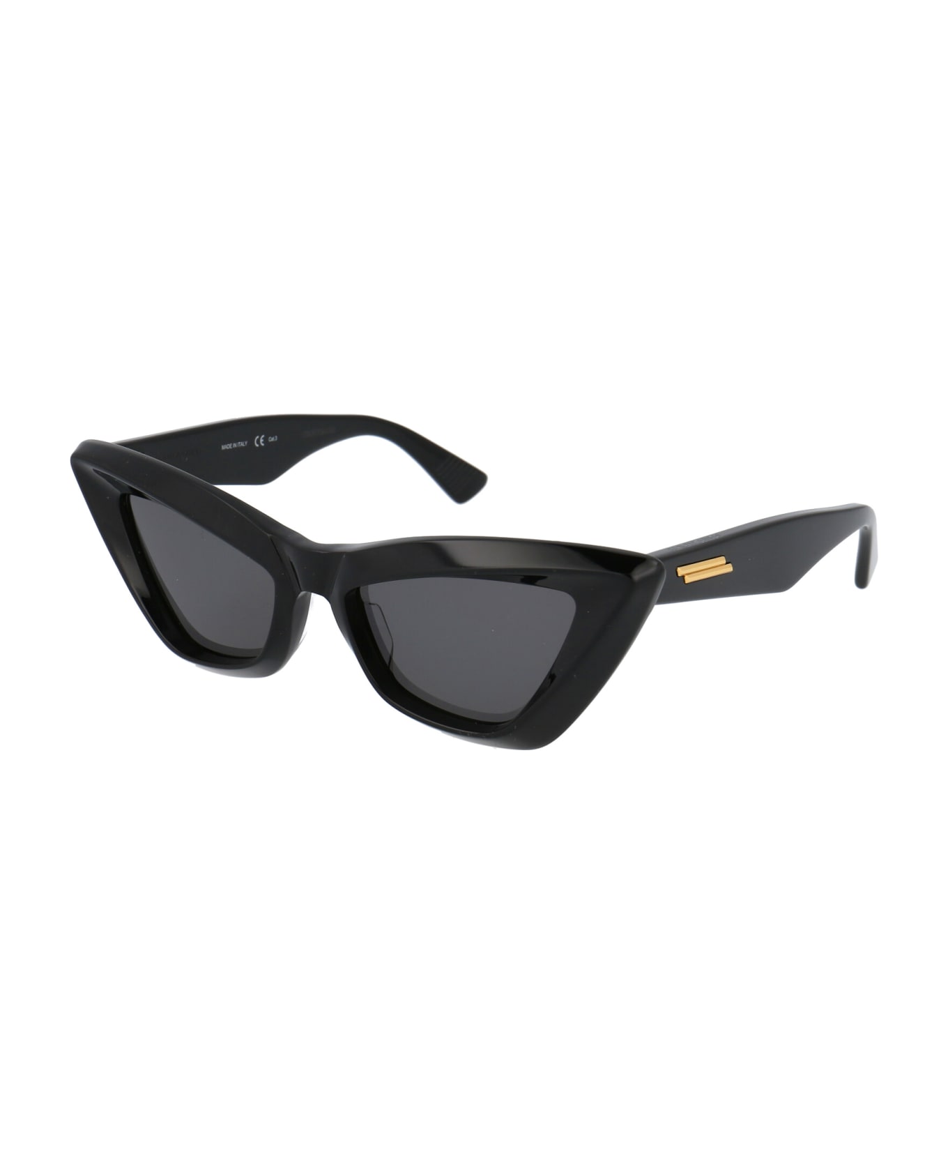 Bottega Veneta Eyewear Bv1101s Sunglasses - 001 BLACK BLACK GREY サングラス