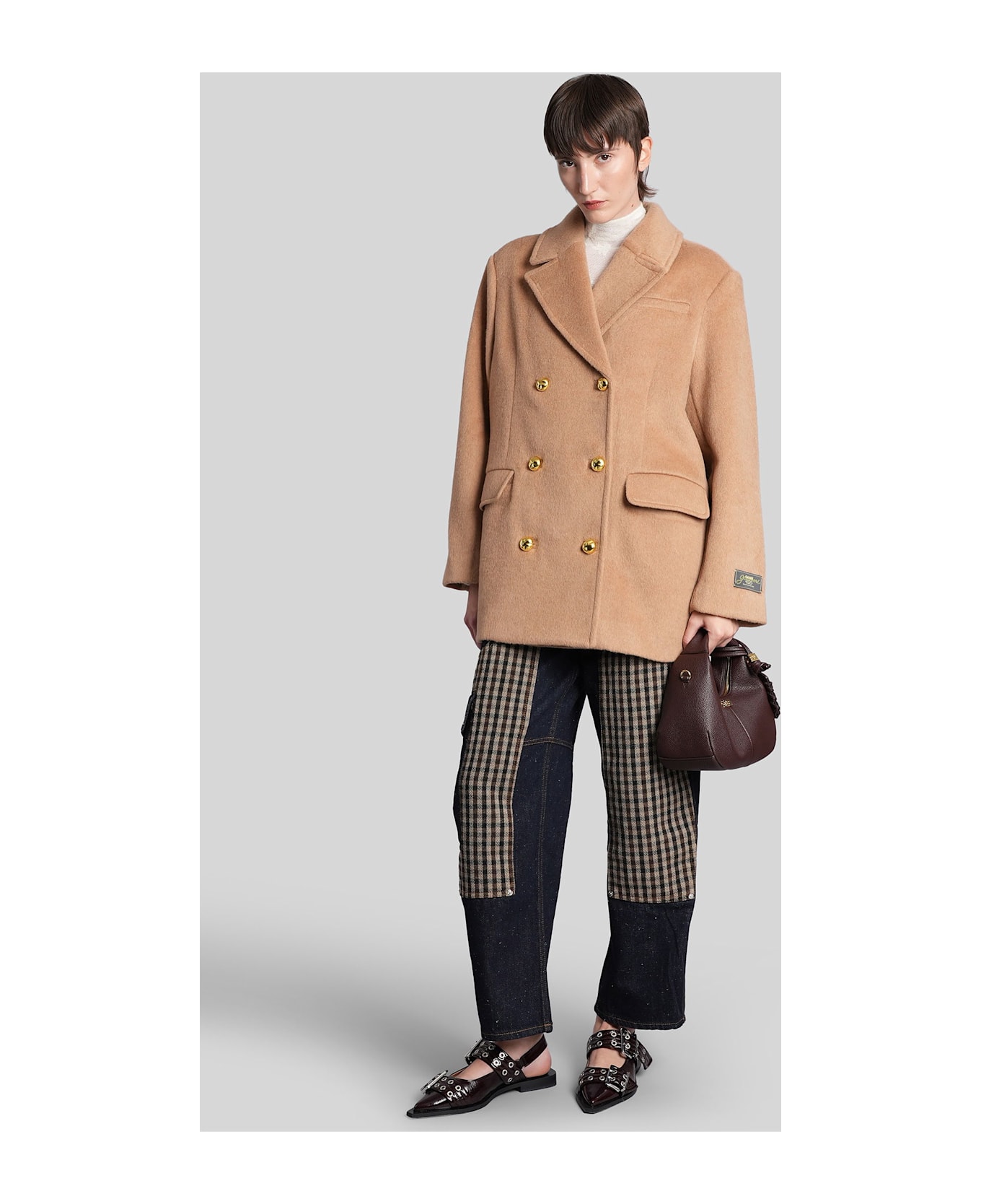 Ganni In Beige Wool - beige