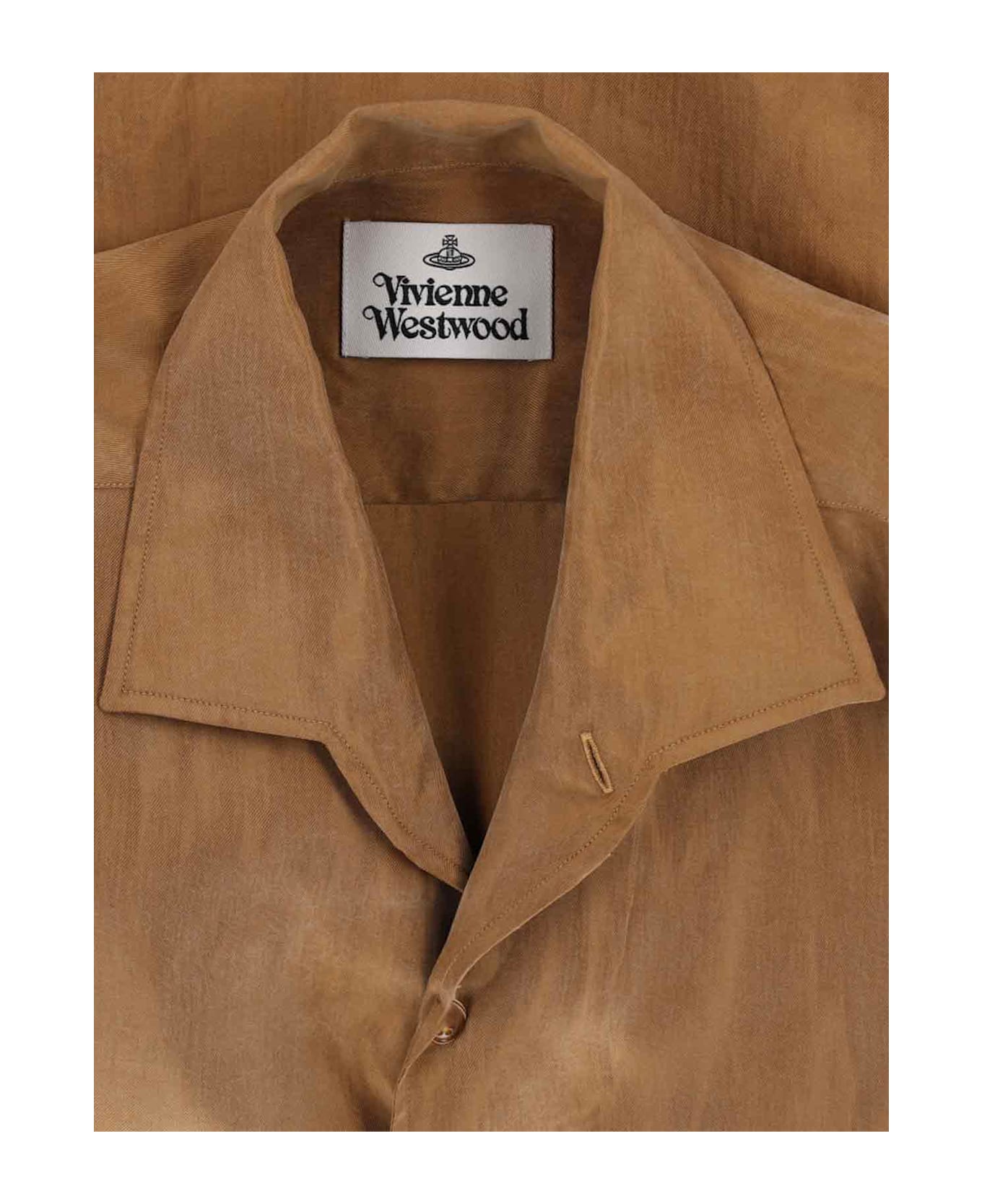 Vivienne Westwood Suede Effect Shirt - Brown