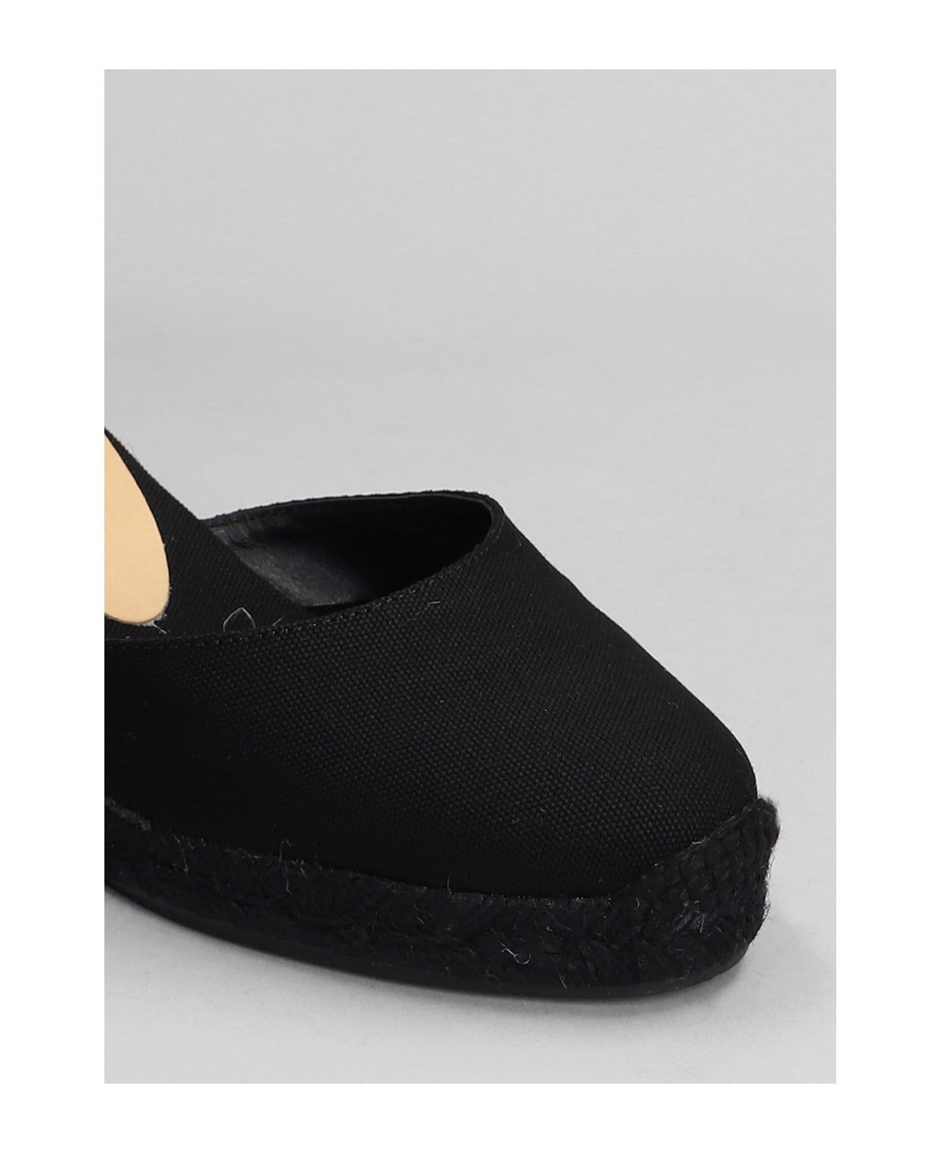 Castañer Carina C-6-001 Wedges In Black Canvas - black
