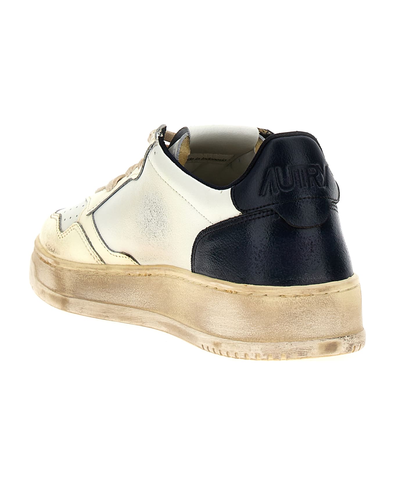 Autry Medalist Low Super Vintage Sneakers - White/Black スニーカー