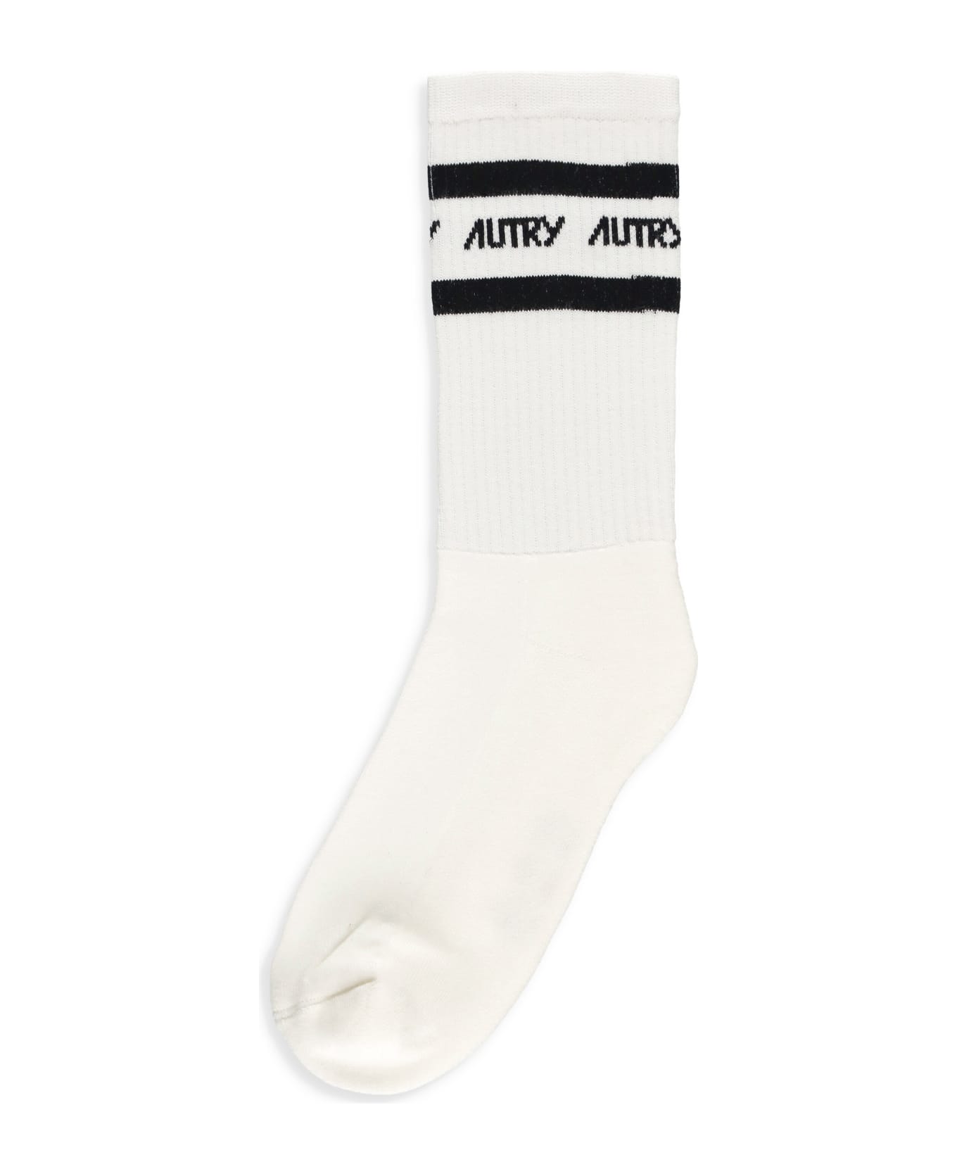 Autry Cotton Socks - White