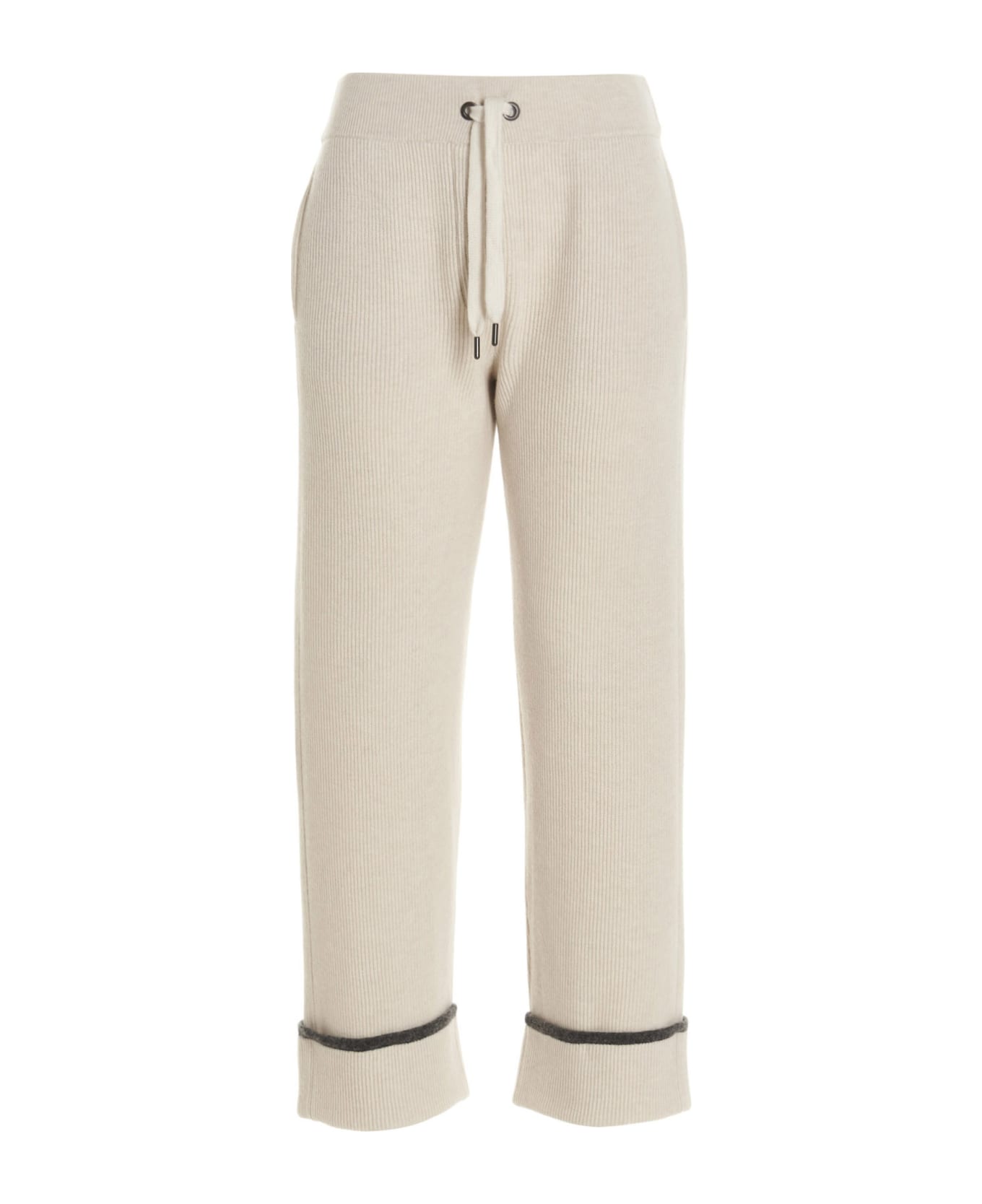 Brunello Cucinelli Ribbed Trousers - Beige