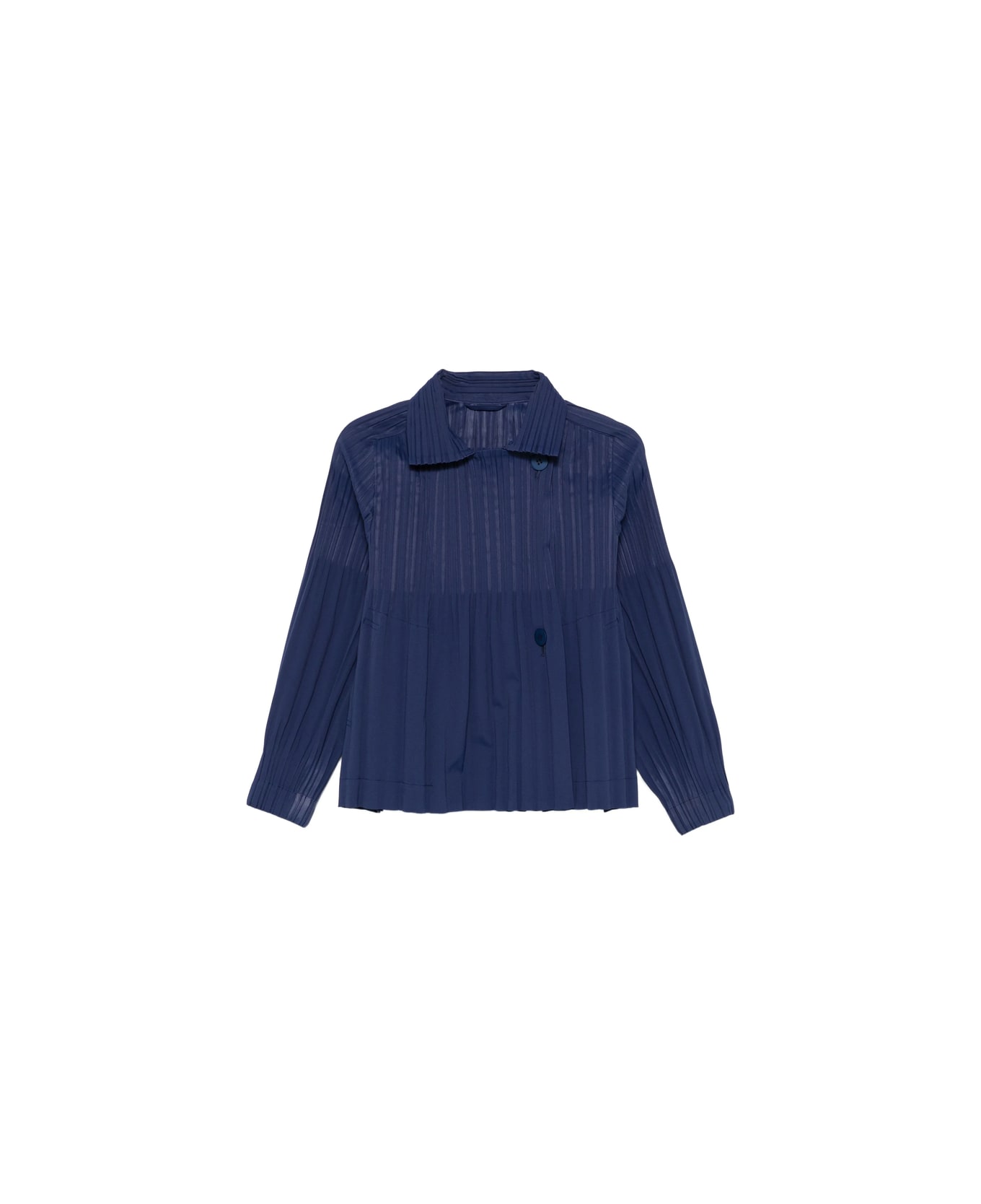 Pleats Please Issey Miyake Coat - BLUE