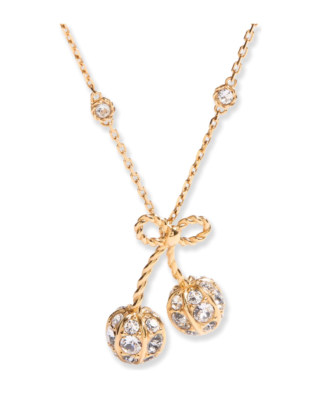 Valentino Garavani Cherrifyc Metal Necklace With Swarovski Crystals - ORO/CRYSTAL ネックレス
