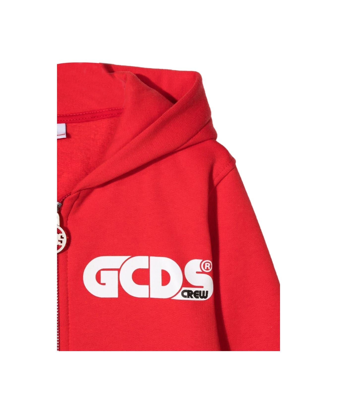 GCDS Zip Hoodie Boy - RED