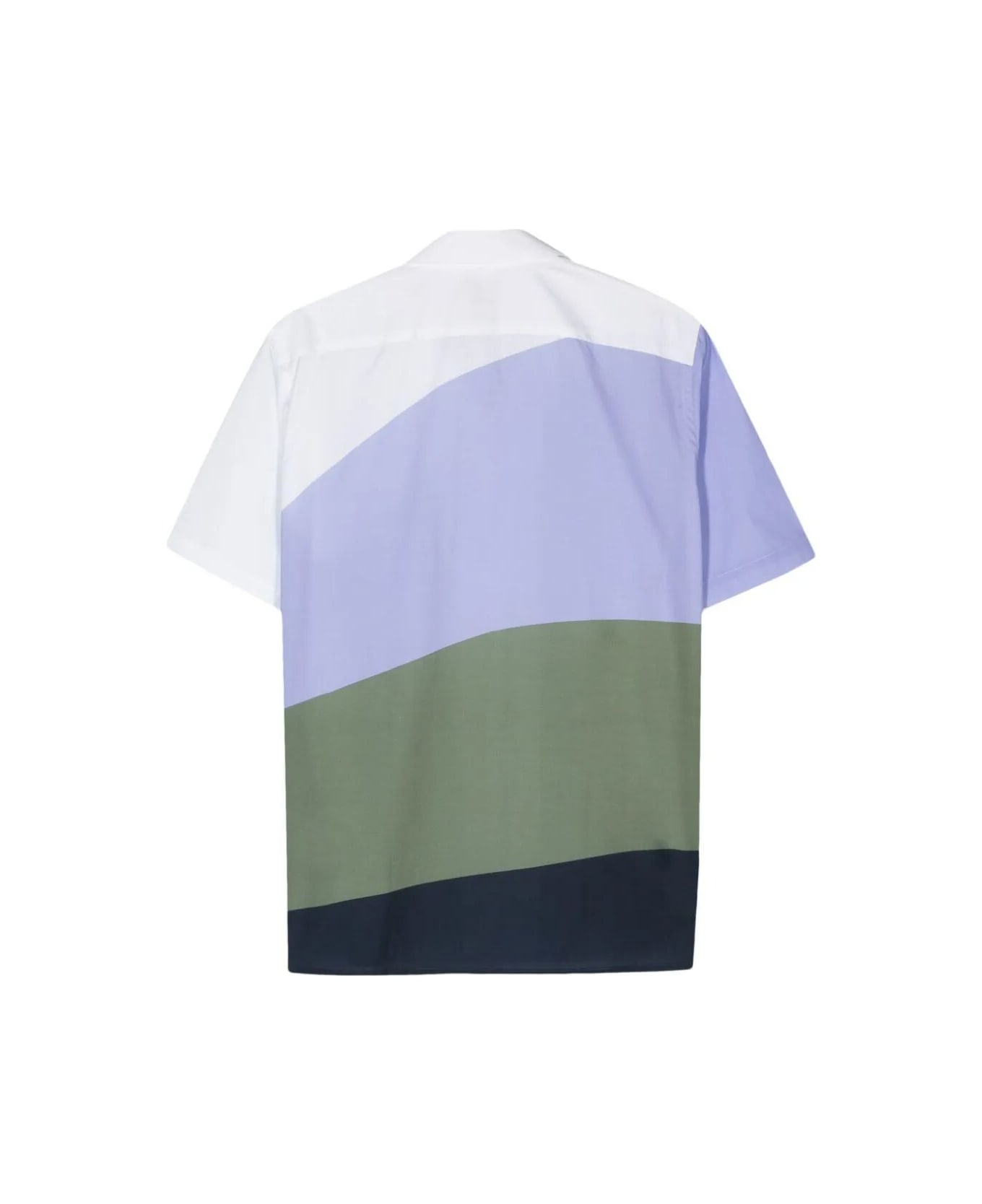 PS by Paul Smith Mens Ss Casual Fit Shirt - Purples シャツ