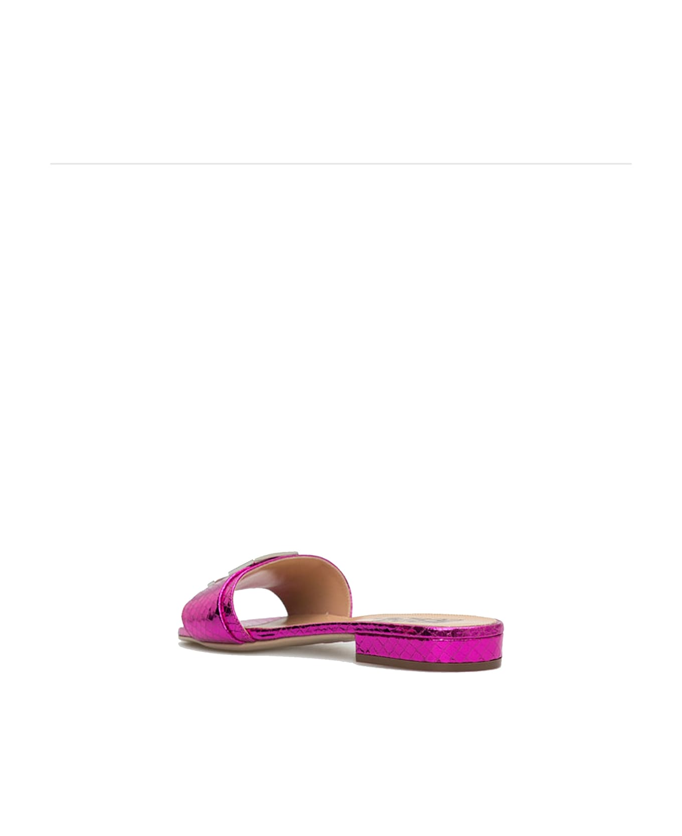 Sergio Rossi Leather Flat Sandals - Pink