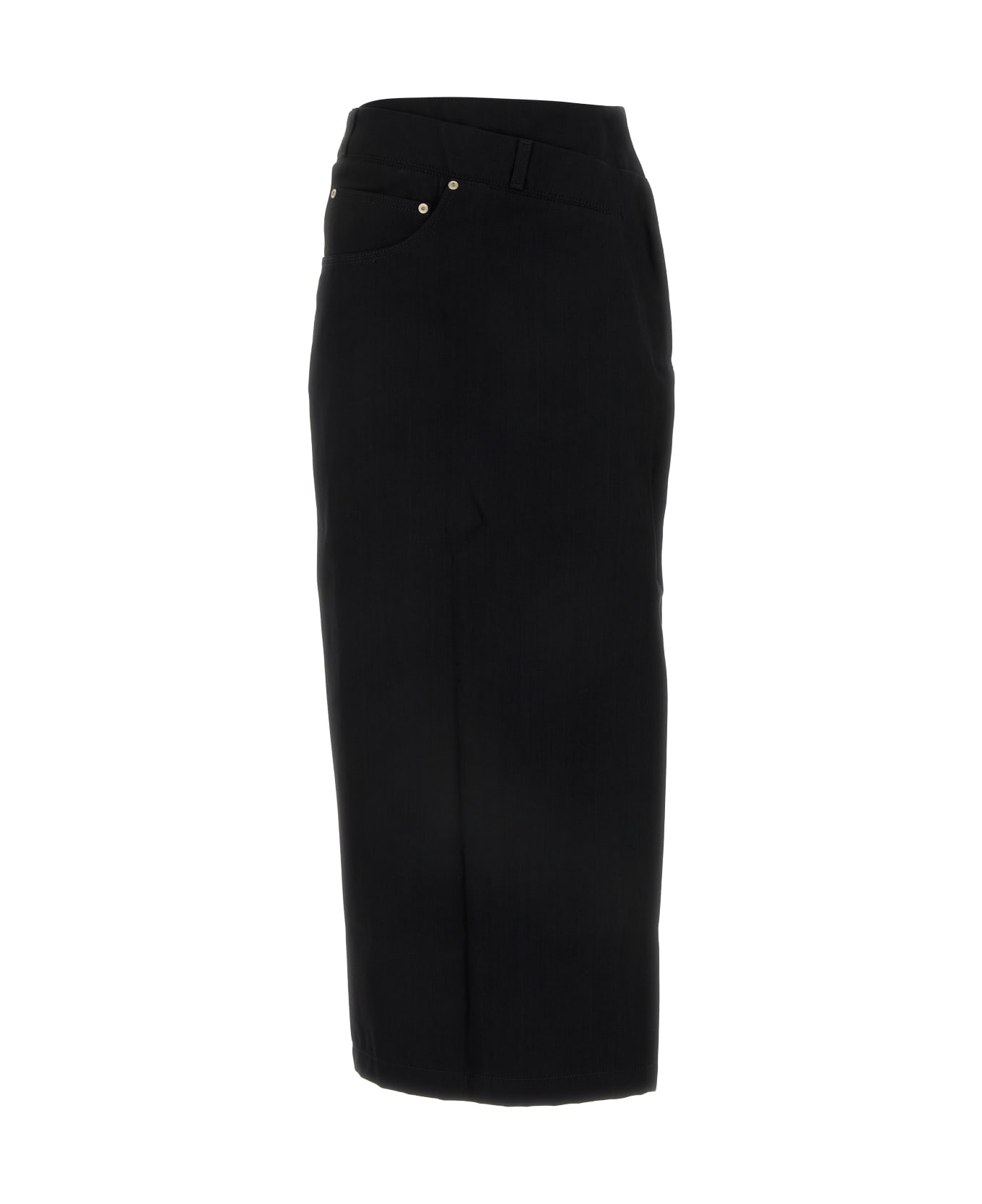 Loewe Deconstructed-designed Denim Midi Skirt - Black