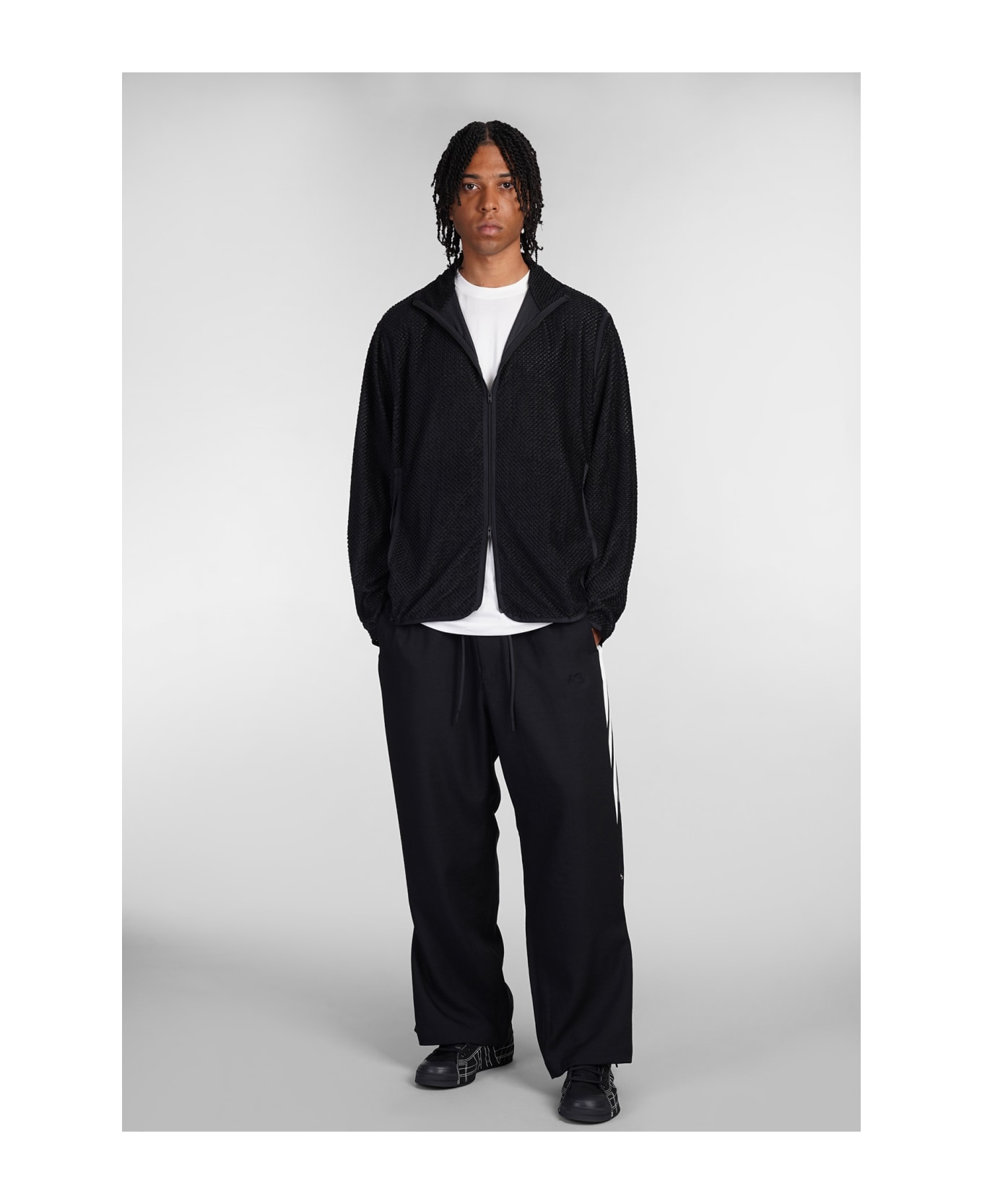 Y-3 Casual Jacket In Black Polyester - BLACK