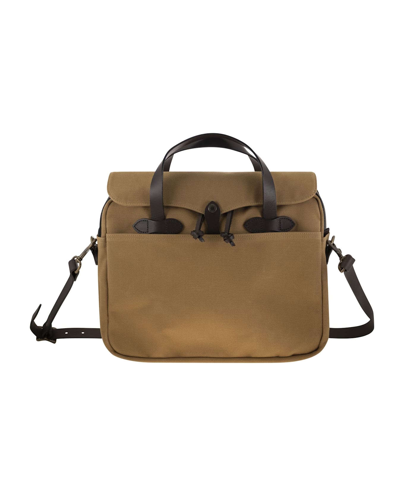 Filson Briefcase In Rugged Twill - Tan