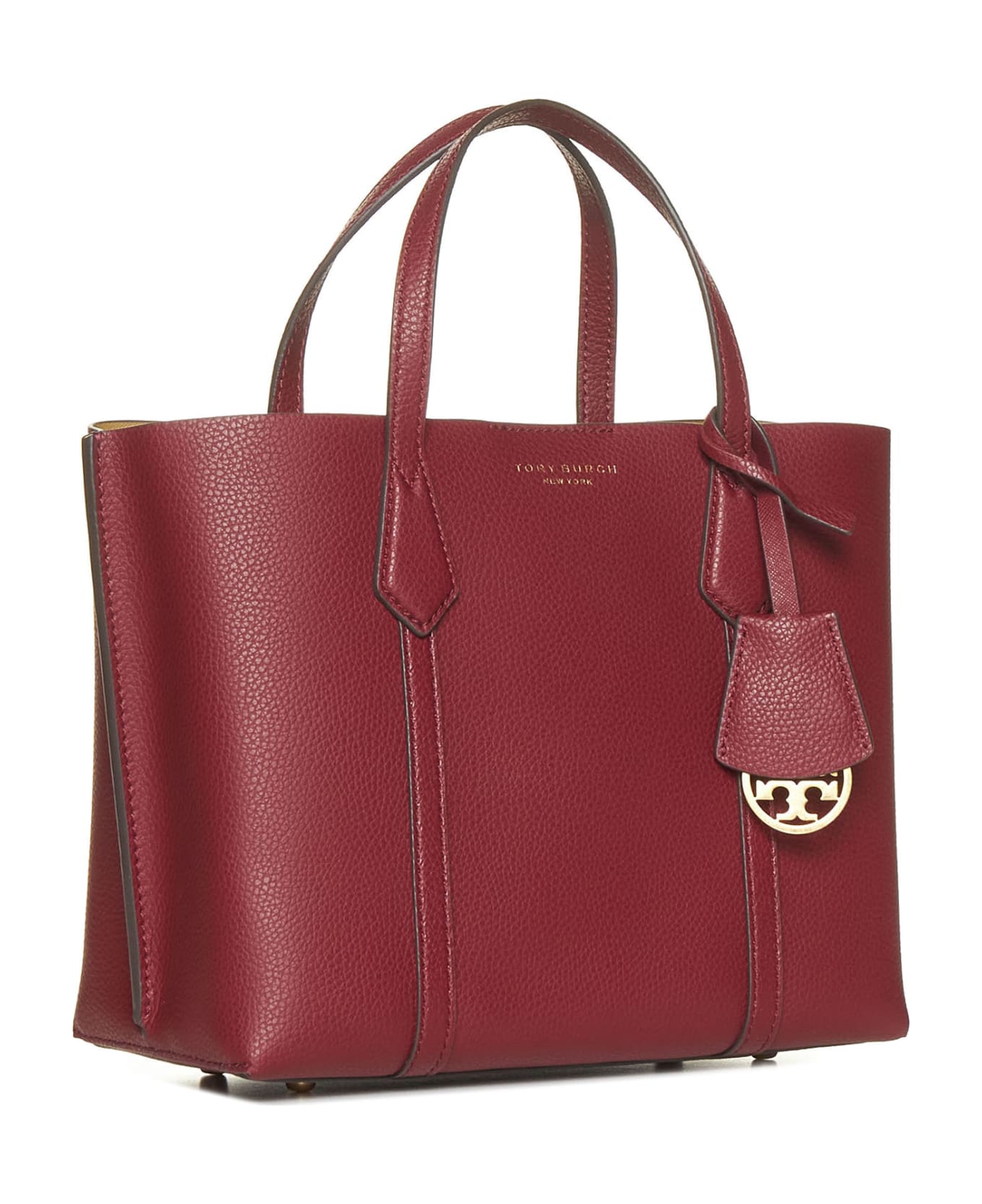 Tory Burch Perry Small Triple Compartment Tote - red