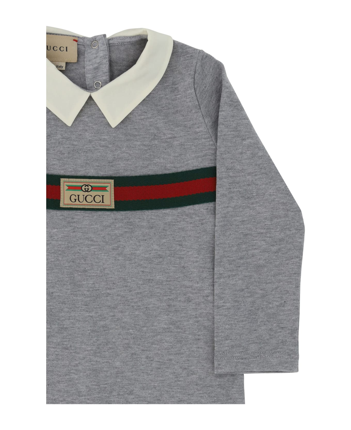 Gucci Baby Bodysuit - Light Grey Mel