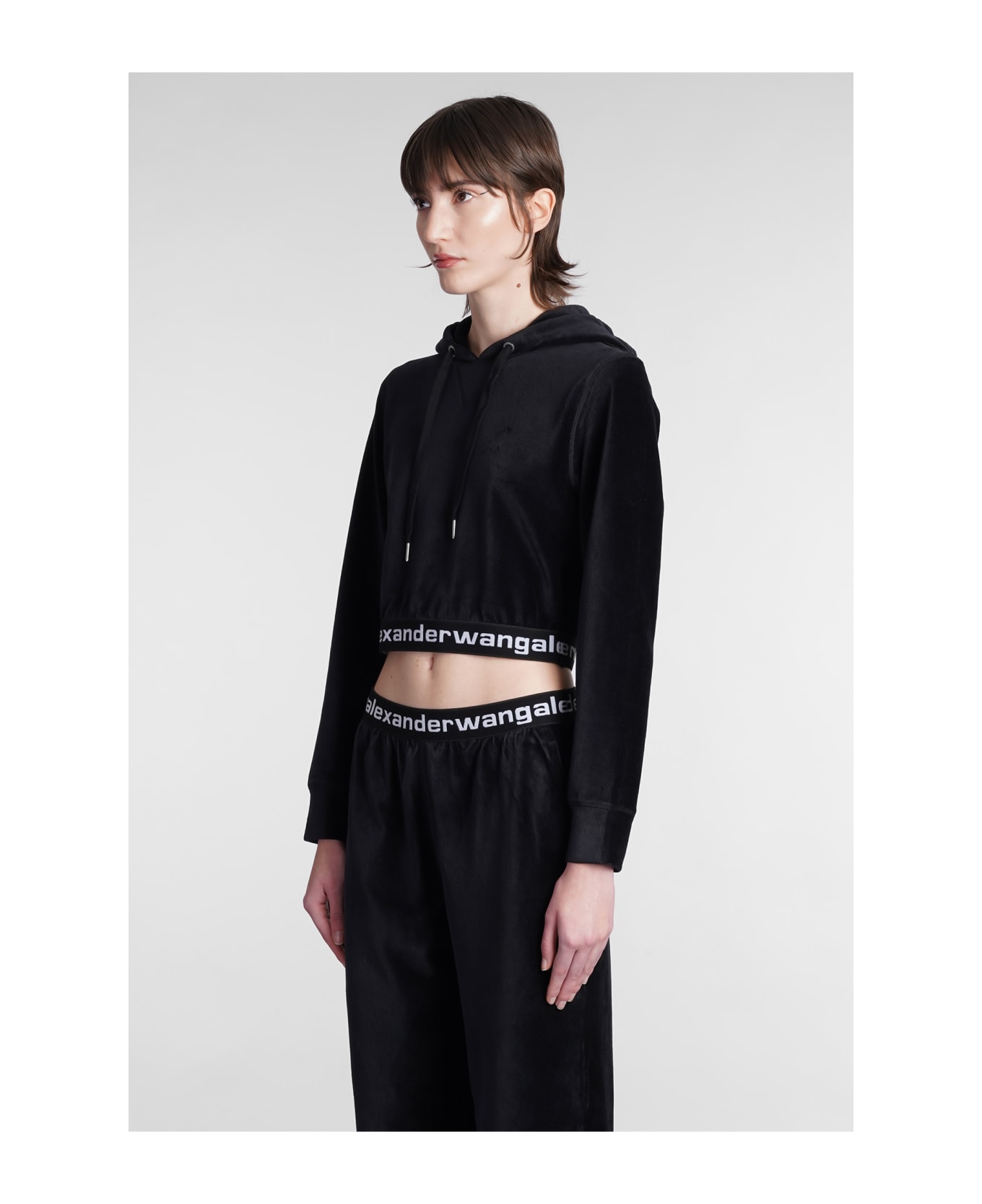 Alexander Wang Sweatshirt In Black Cotton - black