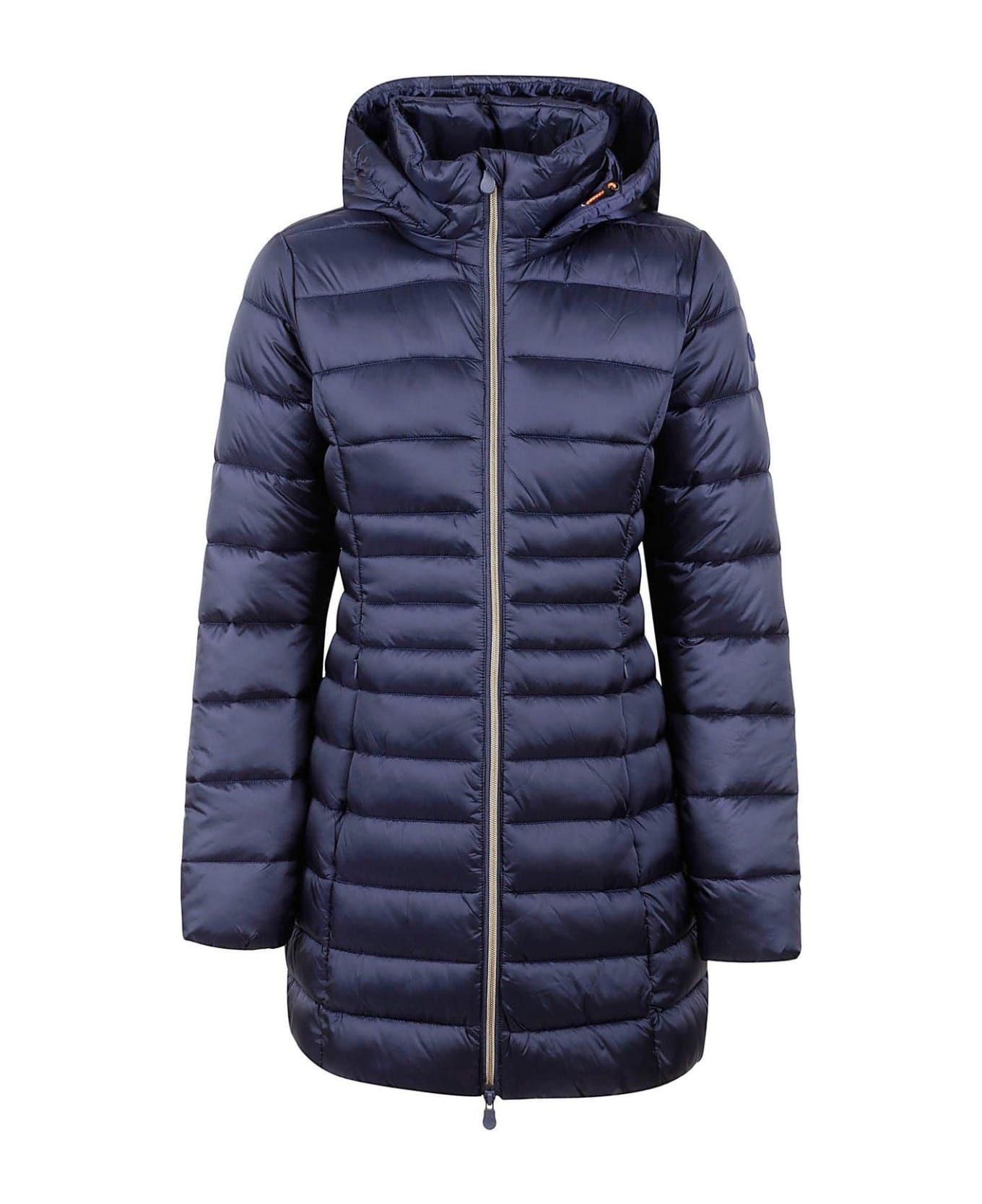 Save the Duck Zip Up Quilted Jacket - Blu