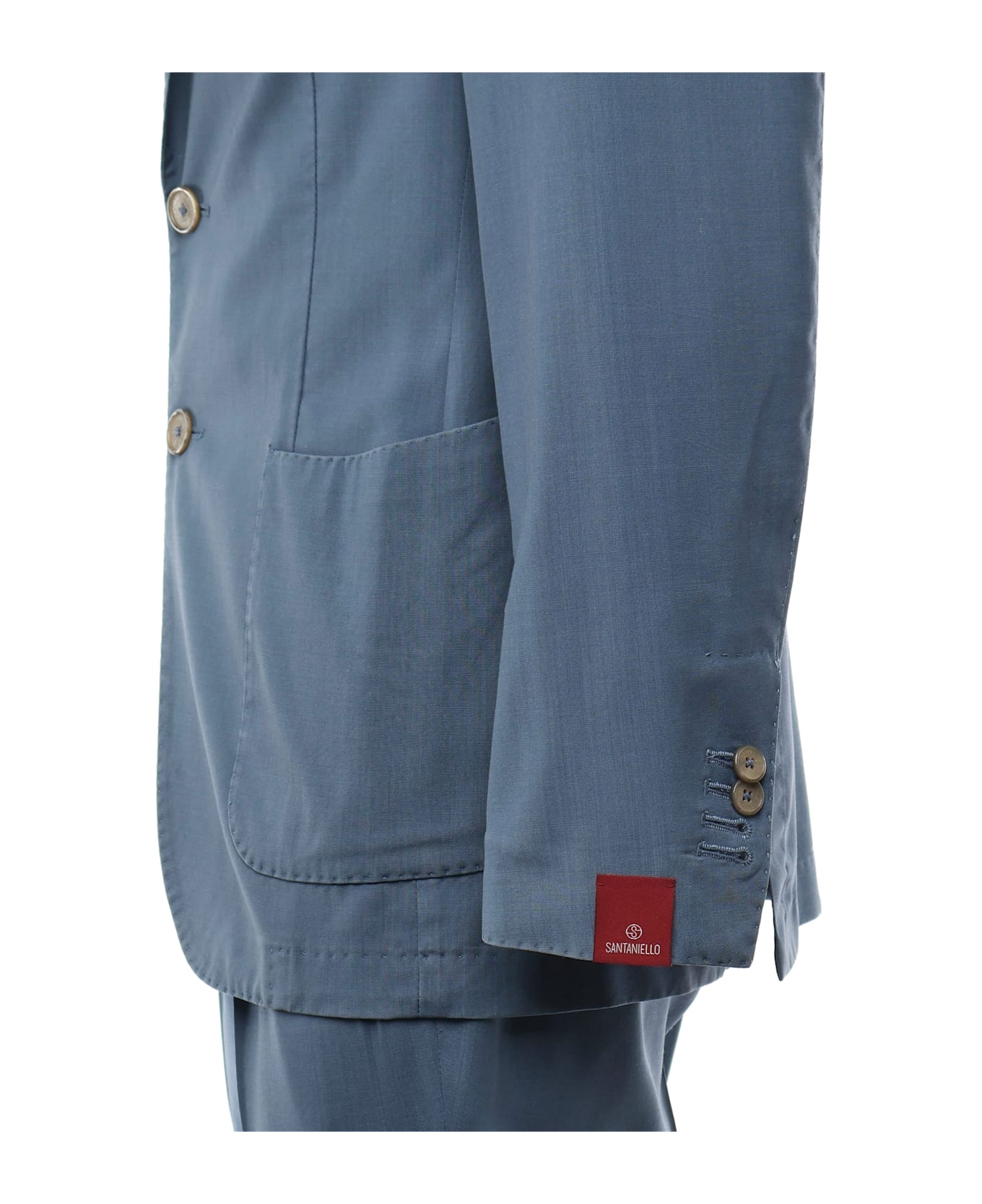 Santaniello Superlight Wool Suit - Blue