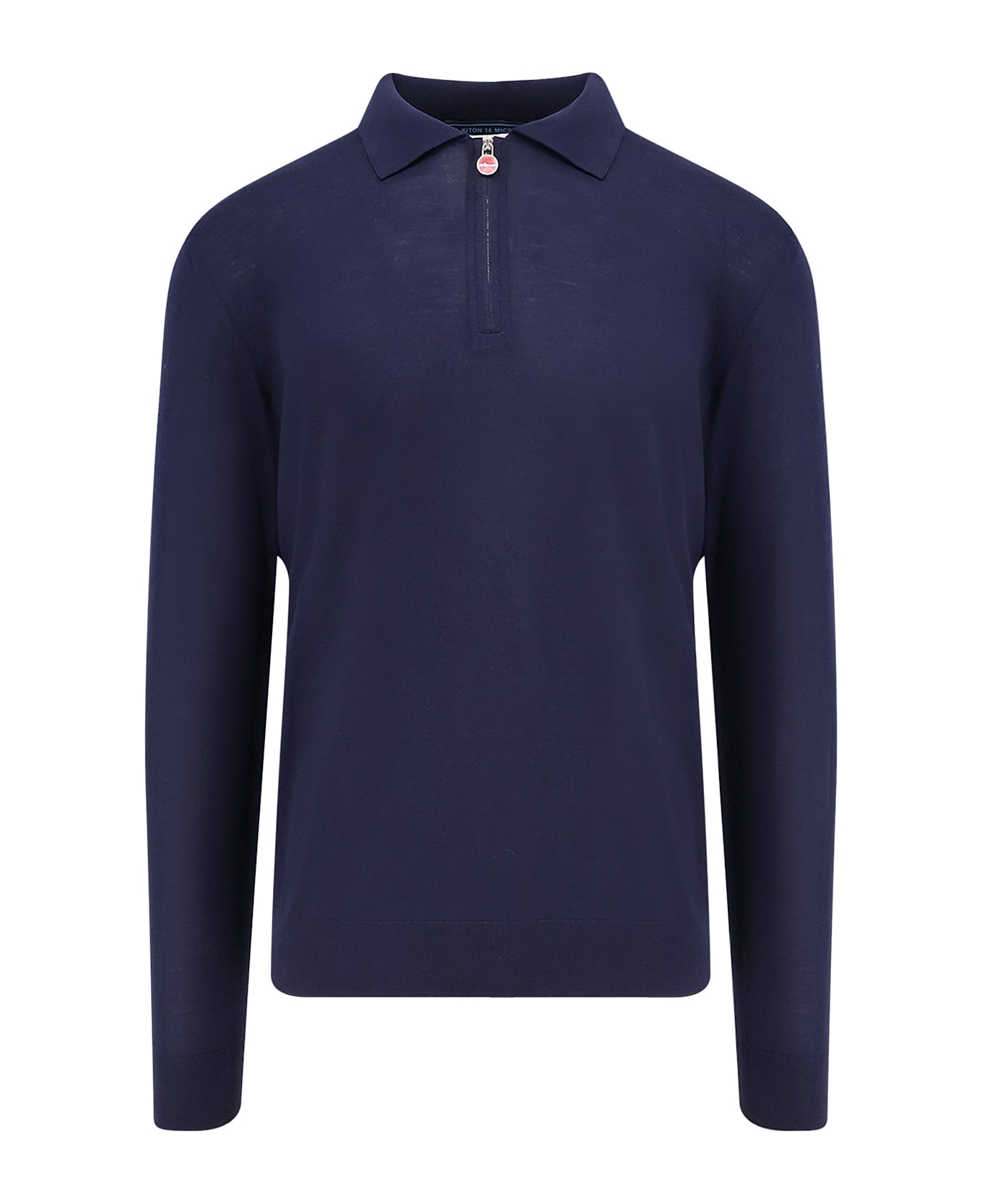 Kiton Wool Polo Shirt - Blue