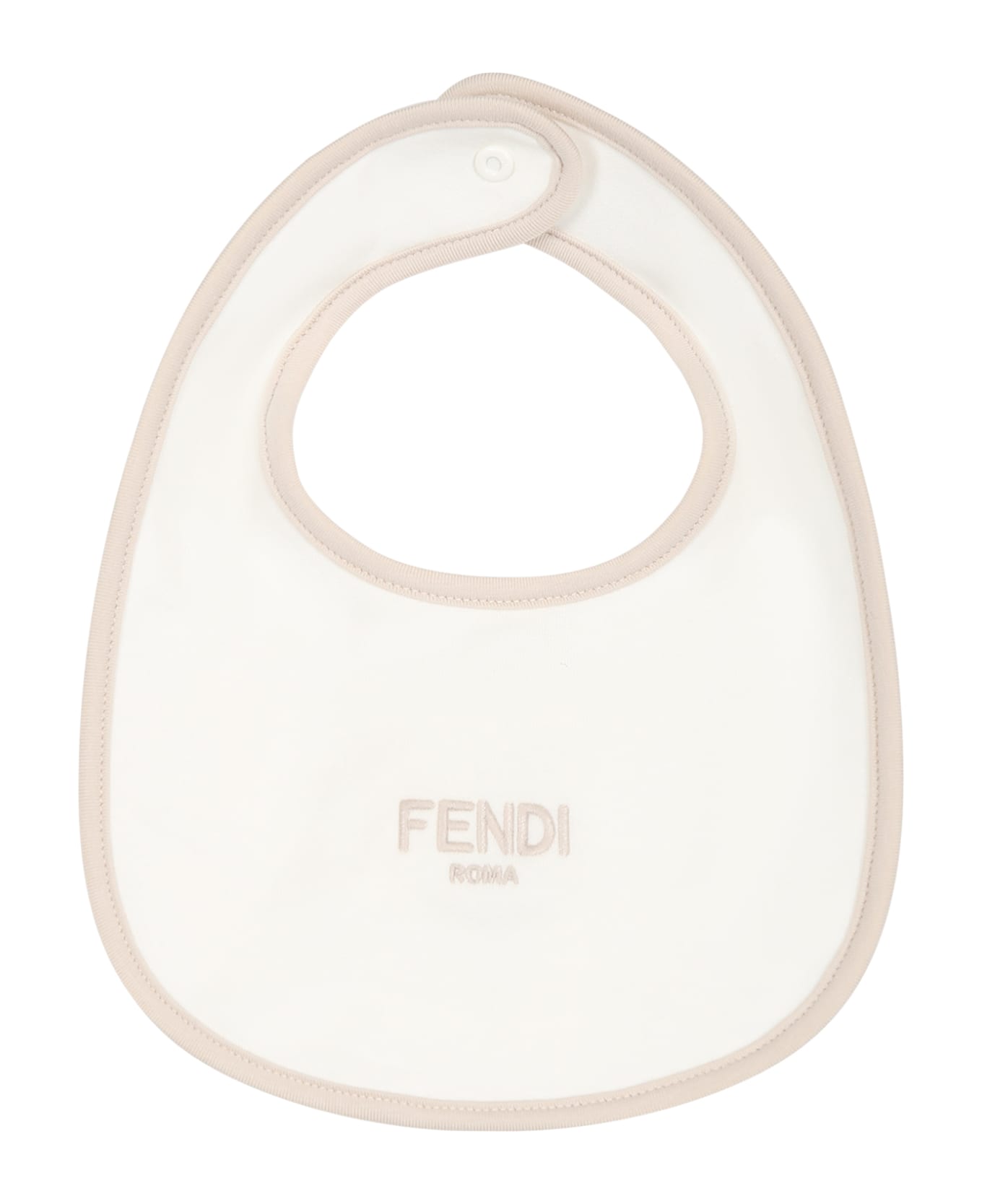 Fendi Beige Set For Baby Kids With Logo - Beige