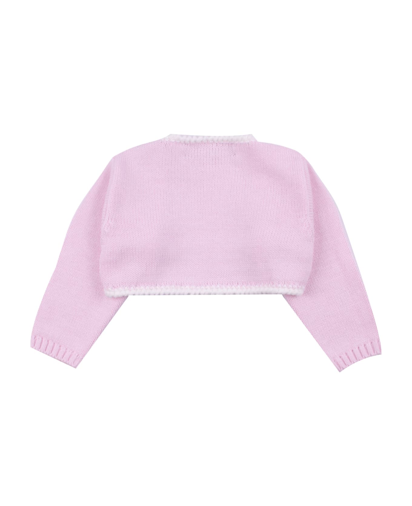 La stupenderia Cotton Knit Sweater - Rose