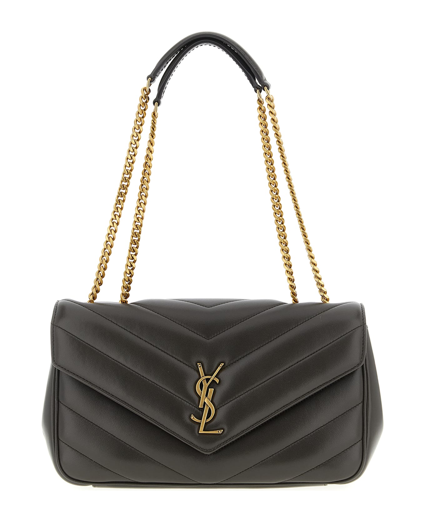 Saint Laurent 
loulou
 Medium Shoulder Bag - BROWN