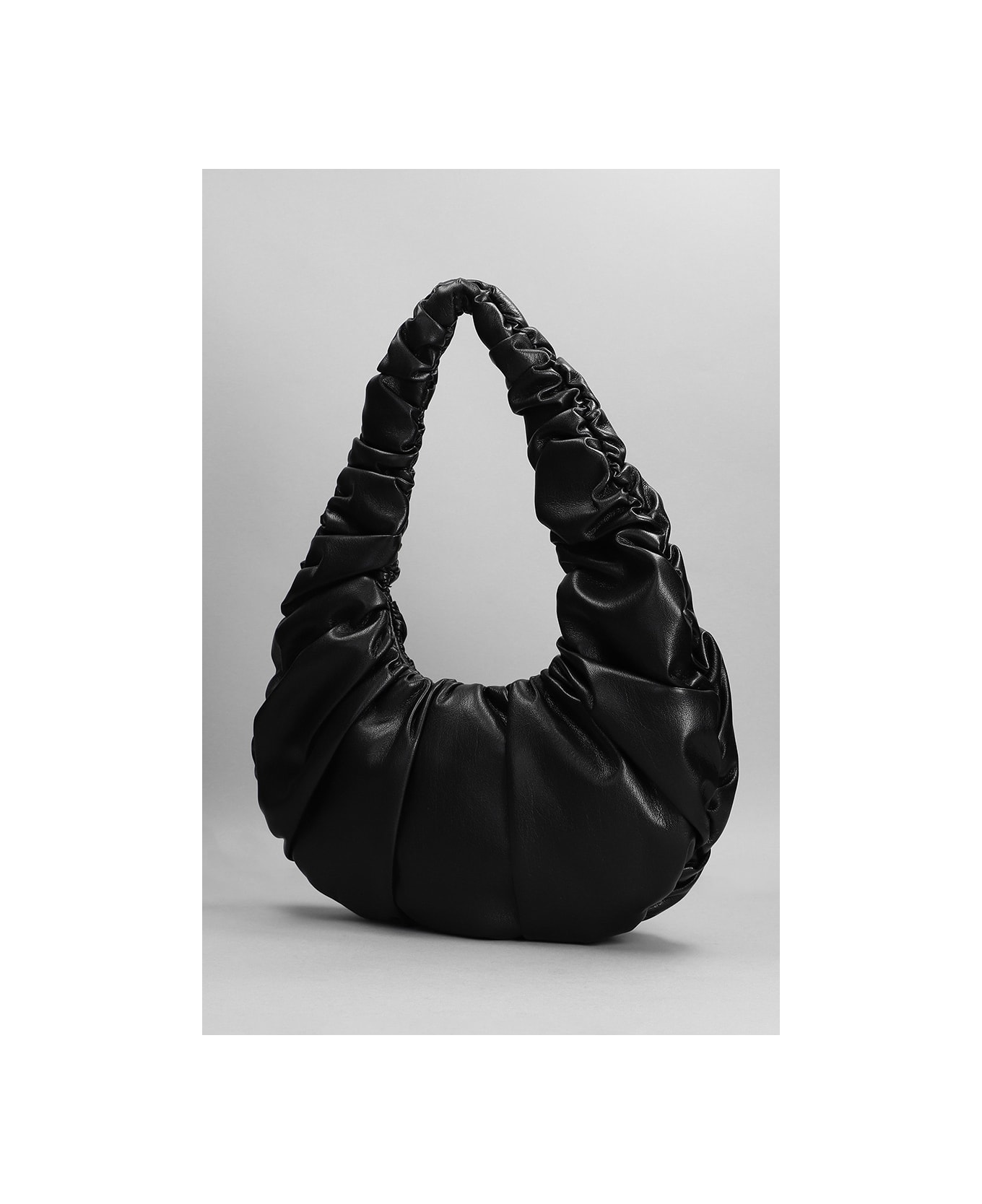 Nanushka Anja Hand Bag In Black Synthetic Leather - Black