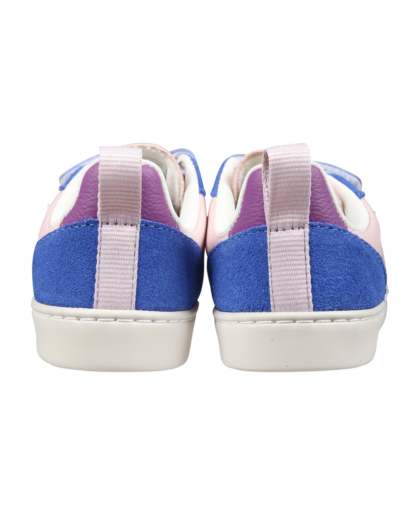 Veja Pink Sneakers For Girl With Logo - Multicolor