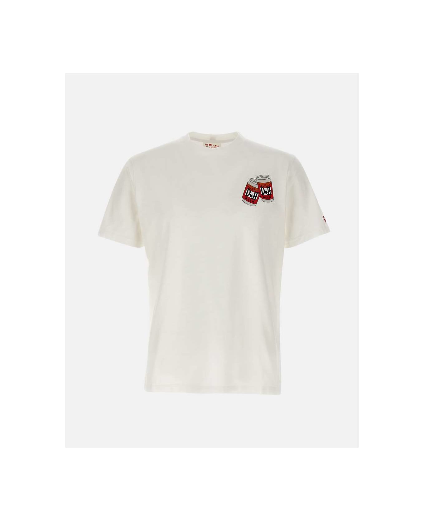 MC2 Saint Barth "duff Can" Cotton T-shirt - WHITE