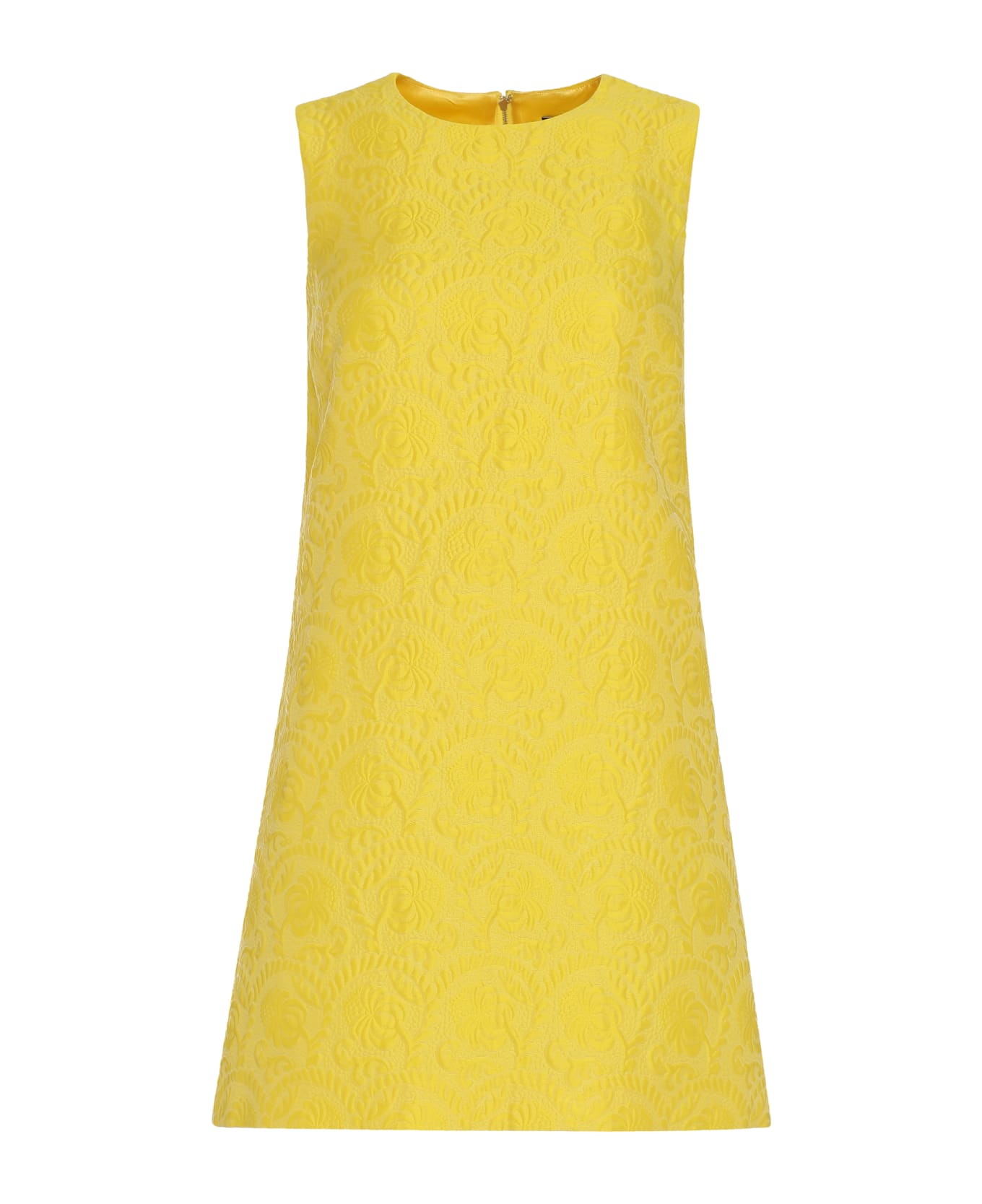 Dolce & Gabbana Brocade Mini Dress - Yellow ワンピース＆ドレス