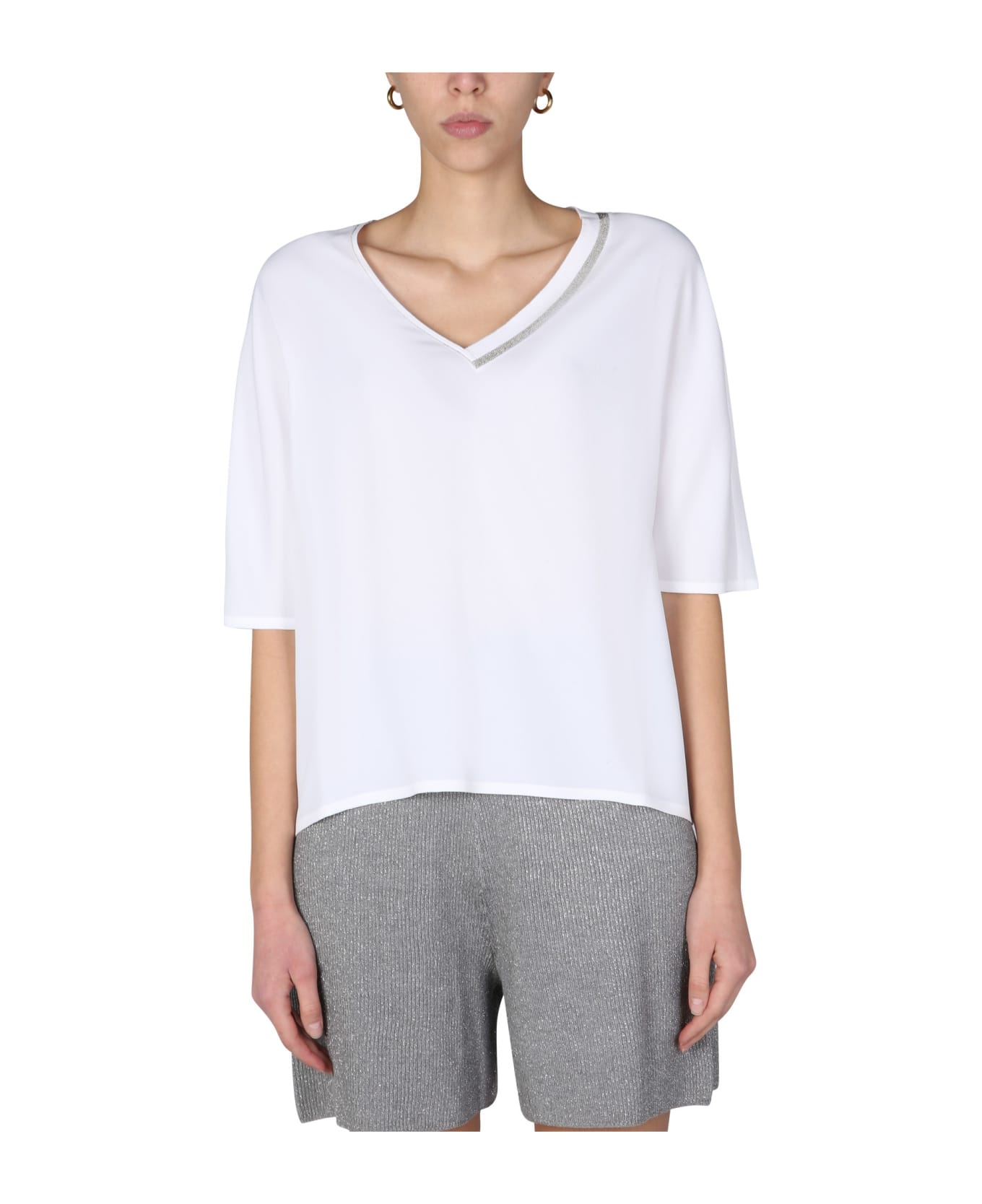 Fabiana Filippi Silk Blend Blouse Italist 