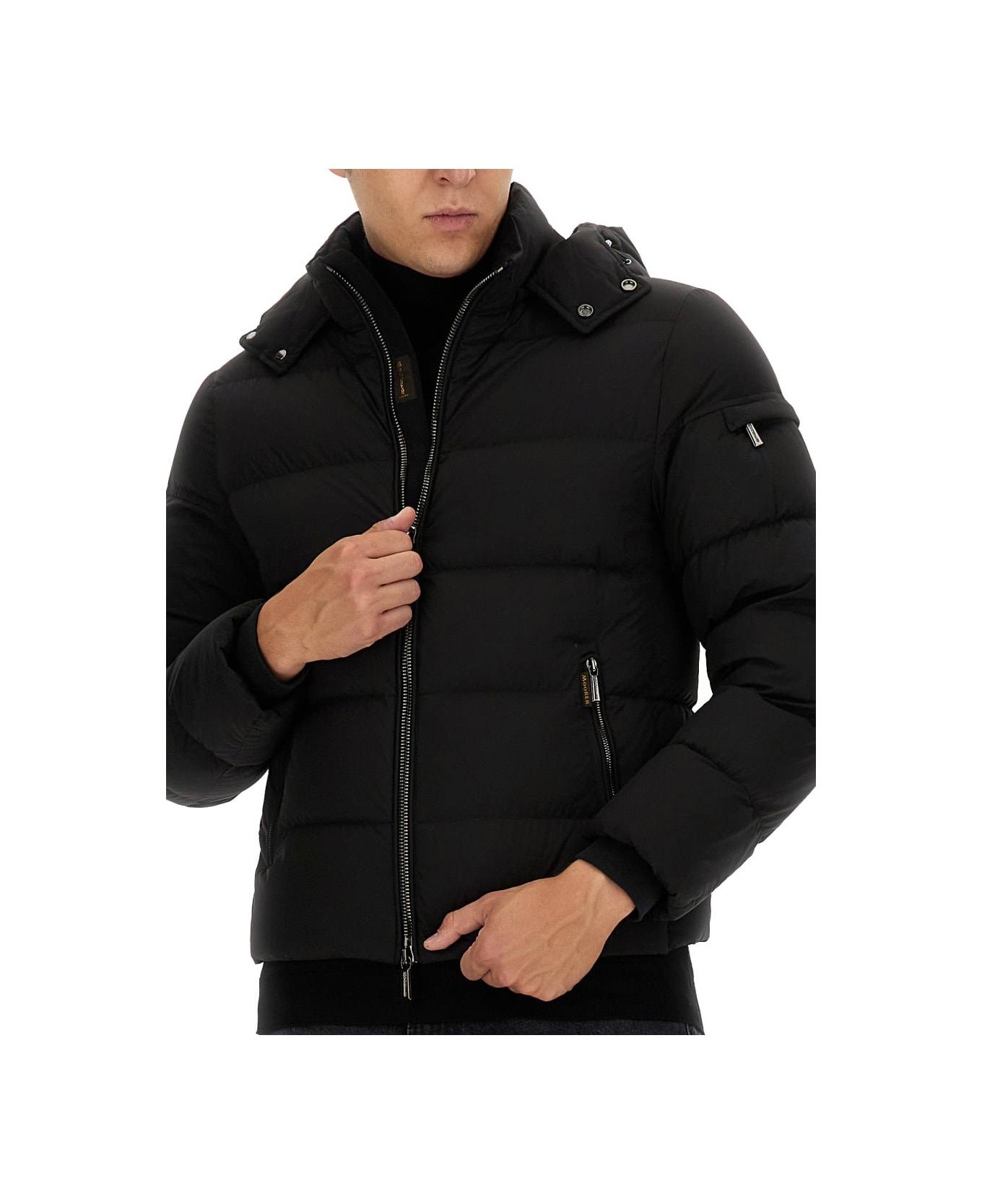 Moorer Jacket "brett-skt" - BLACK