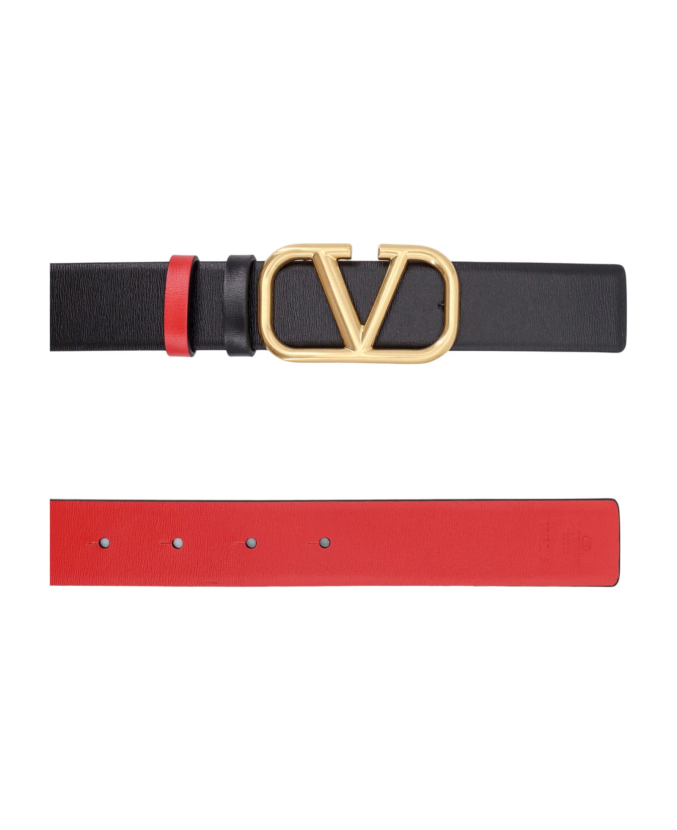 Valentino Garavani Signature Vlogo Reversible Belt - Black