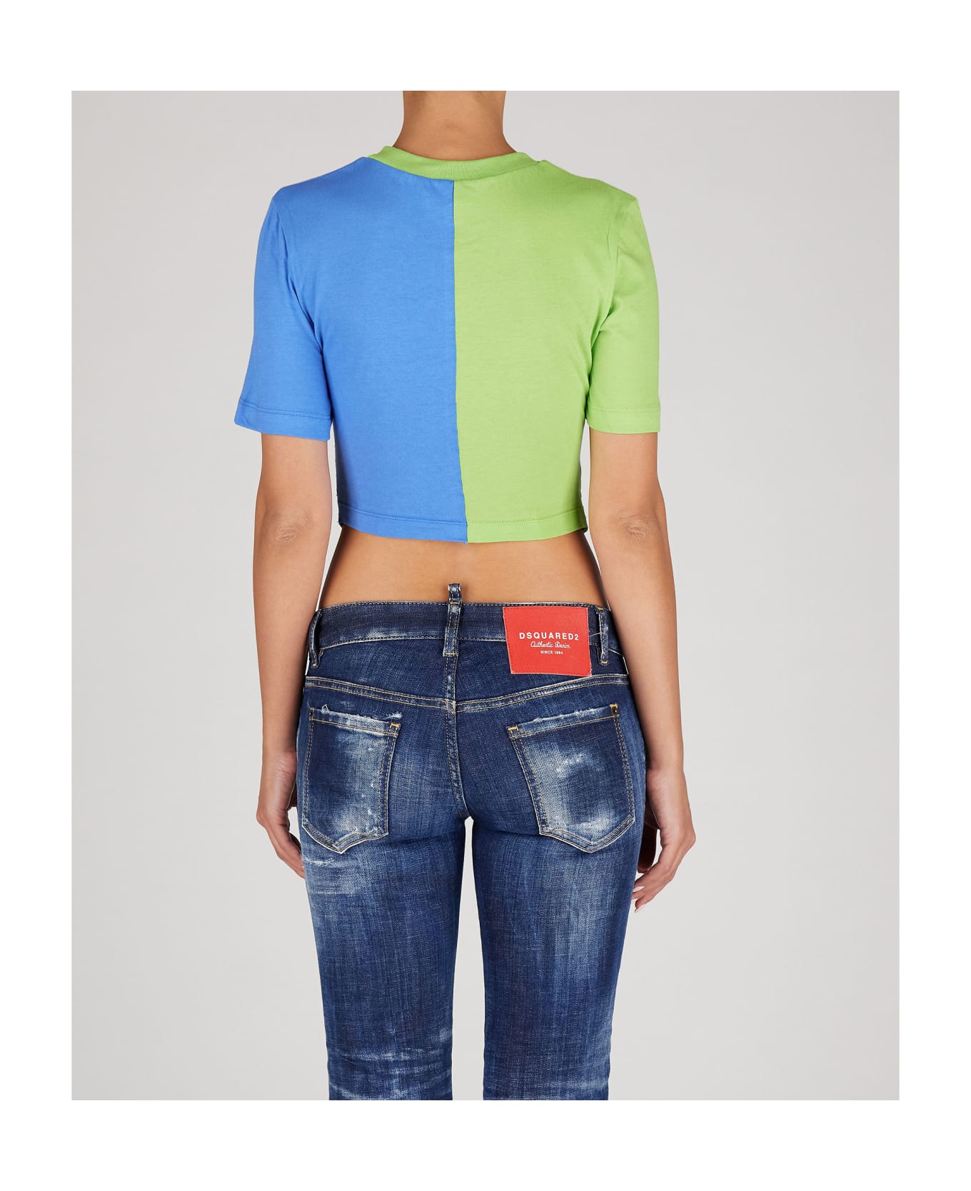 Dsquared2 T-shirts - Acid green/blue Tシャツ